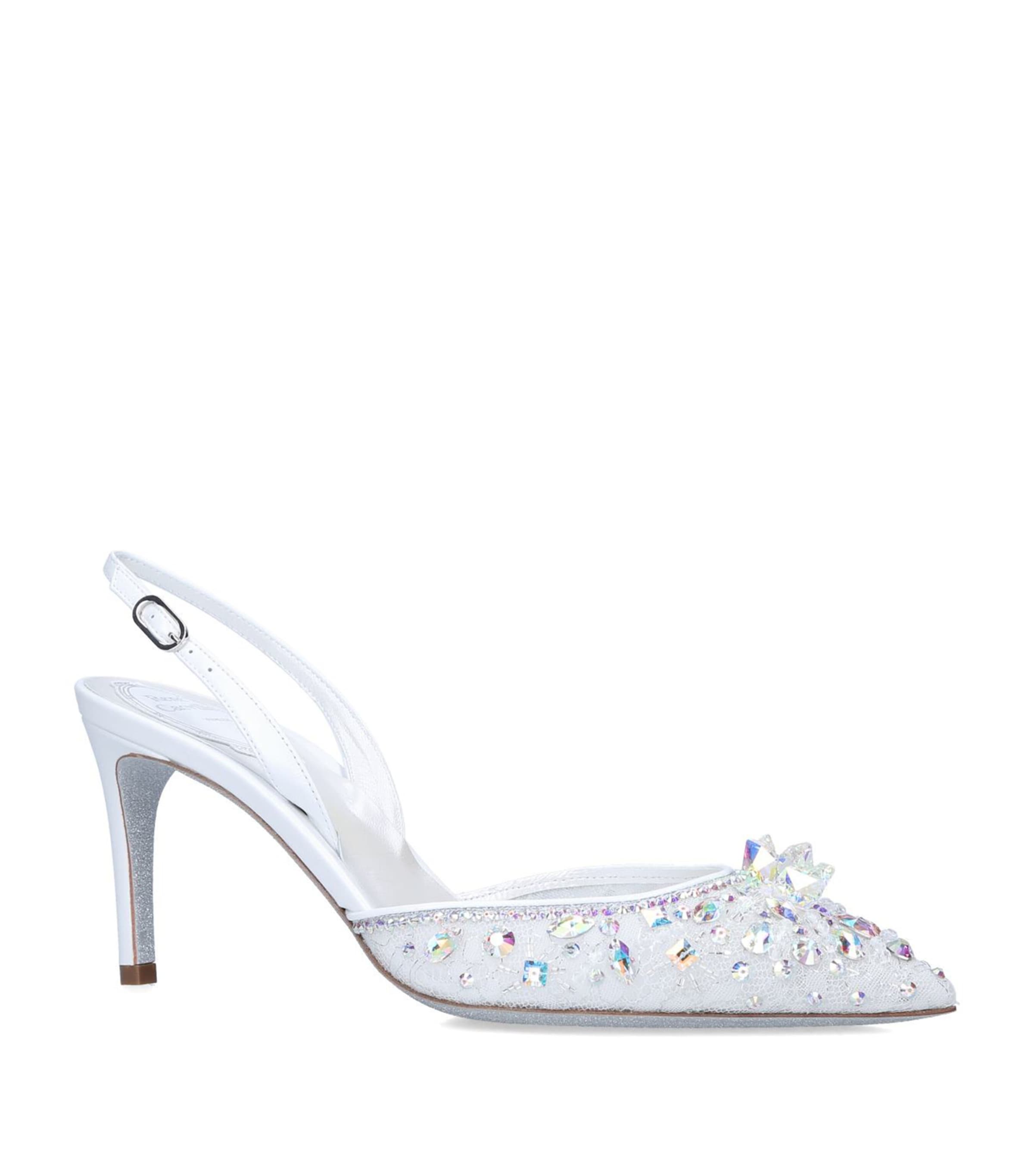 Embellished Cinderella Slingback Mules 75