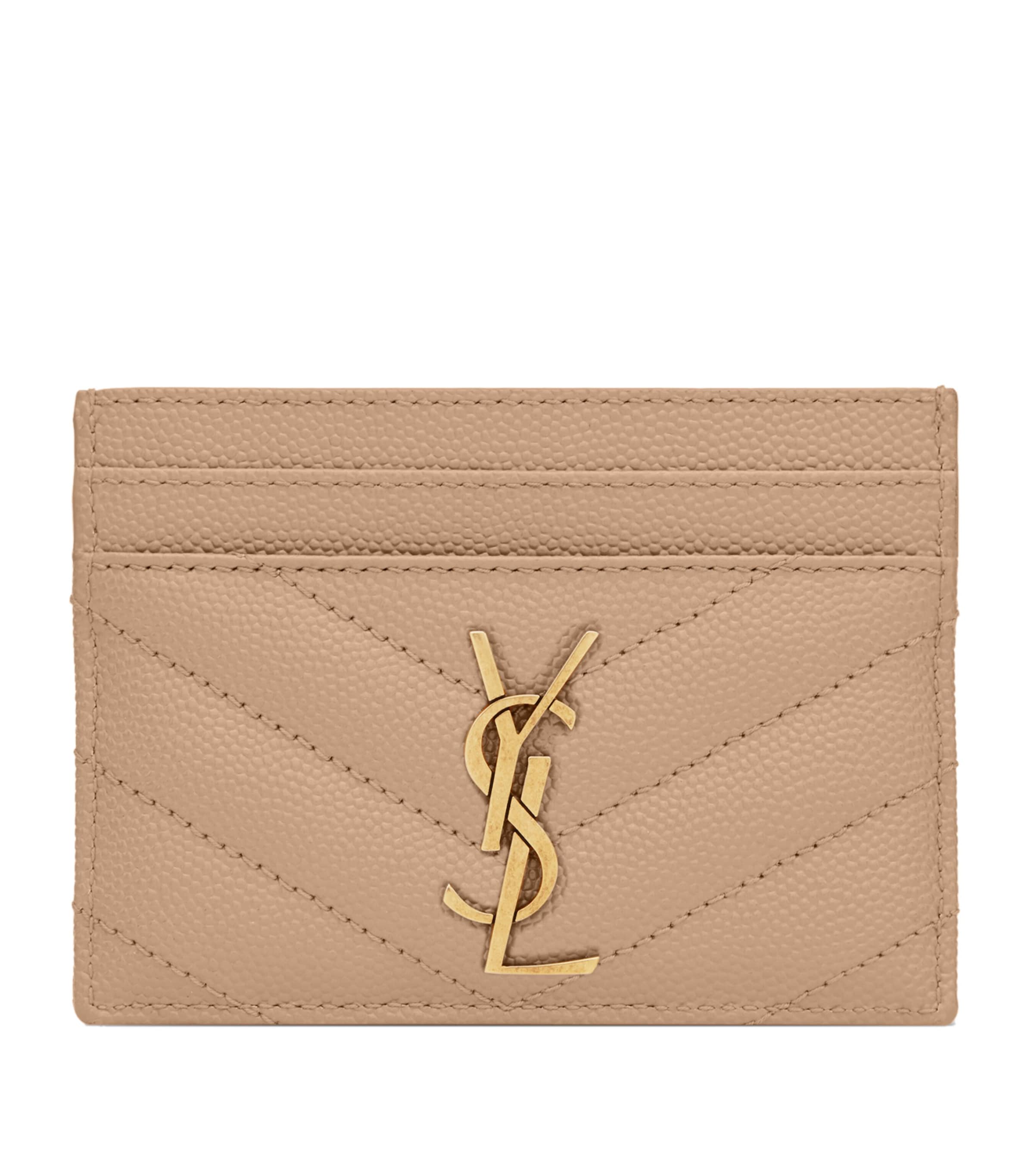 Saint Laurent Small Monogram Matelassé Zip-Around Wallet