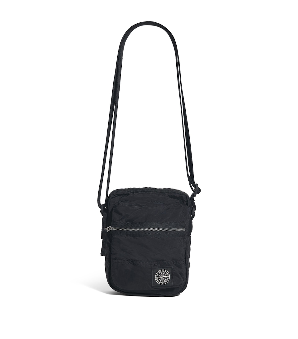 Coated-Nylon Logo Cross-Body Bag