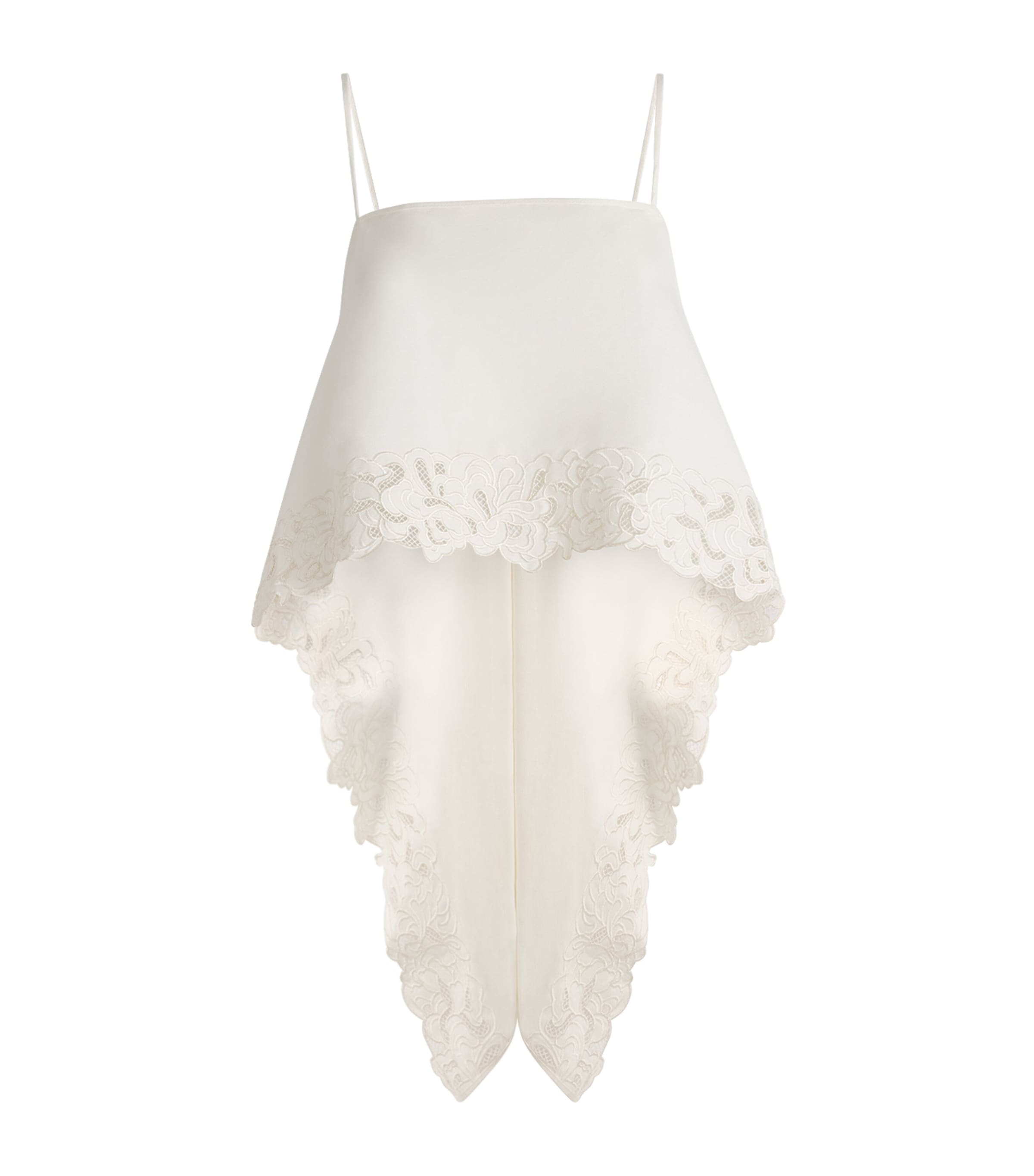 CAMILLA AND MARC Womens Lace-Trim Chara Cami Top Cream Mcrm