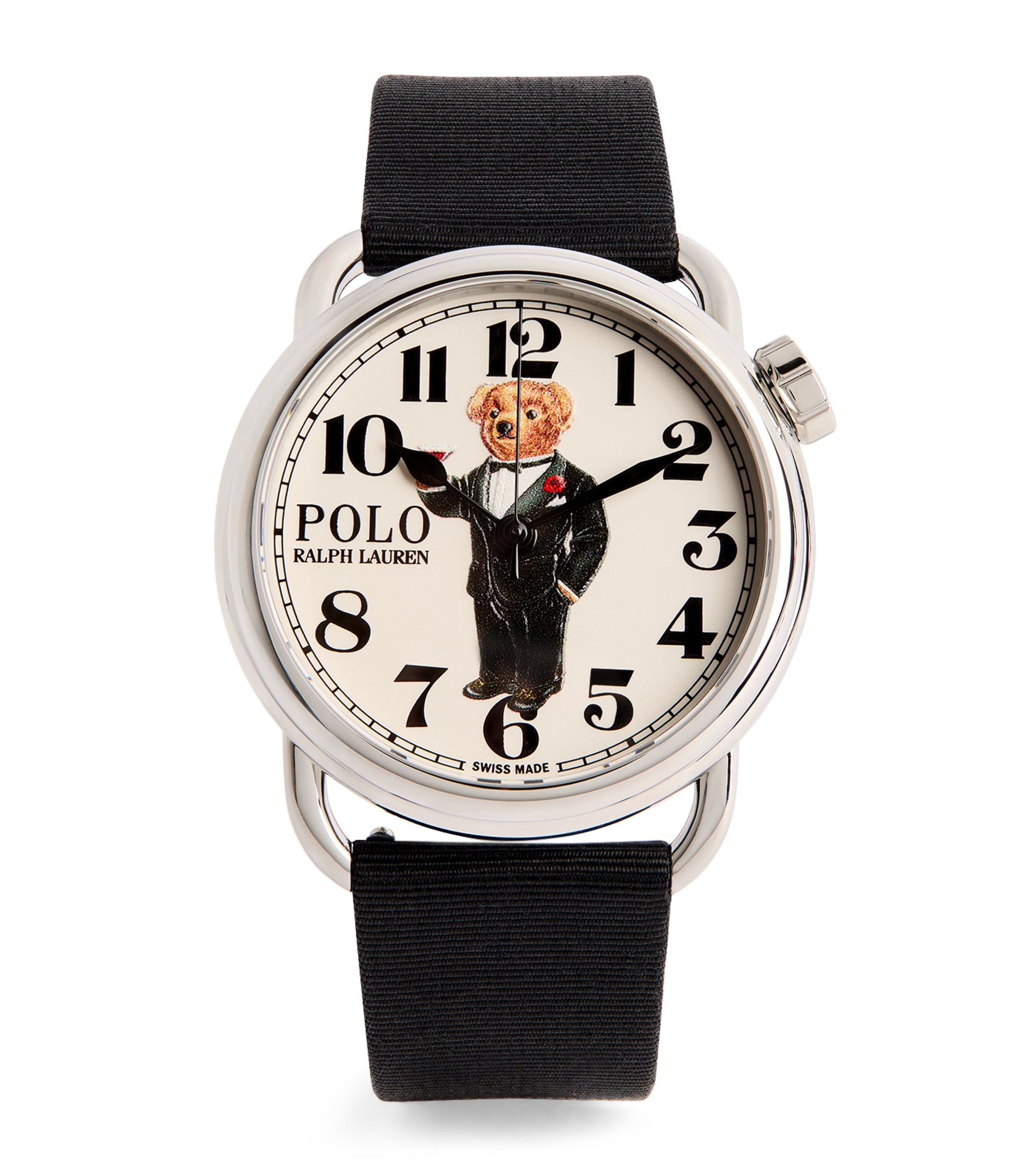 Stainless Steel Martini Tuxedo Polo Bear Watch 38mm