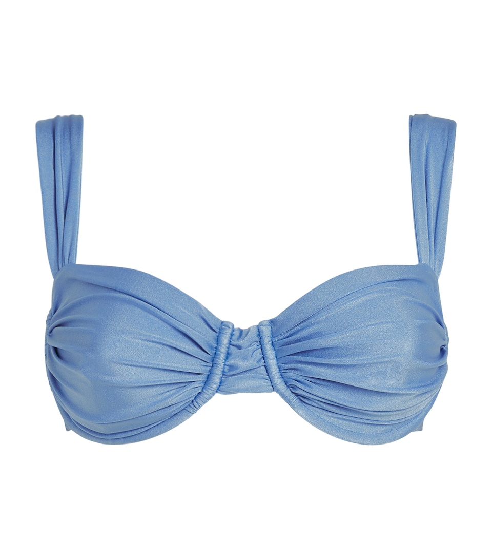 Faithfull The Brand Womens Sol Bikini Top Sapphire
