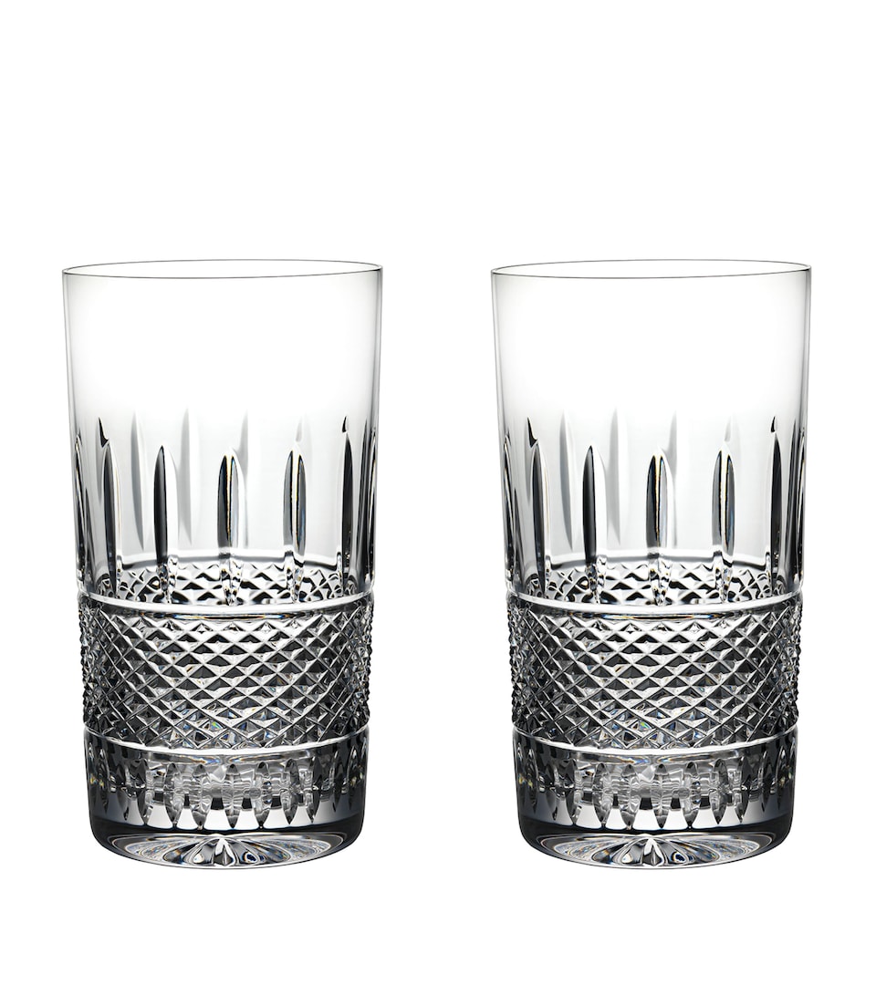 Waterford Crystal Irish Lace Highball Glasses (Set of 2) Clear
