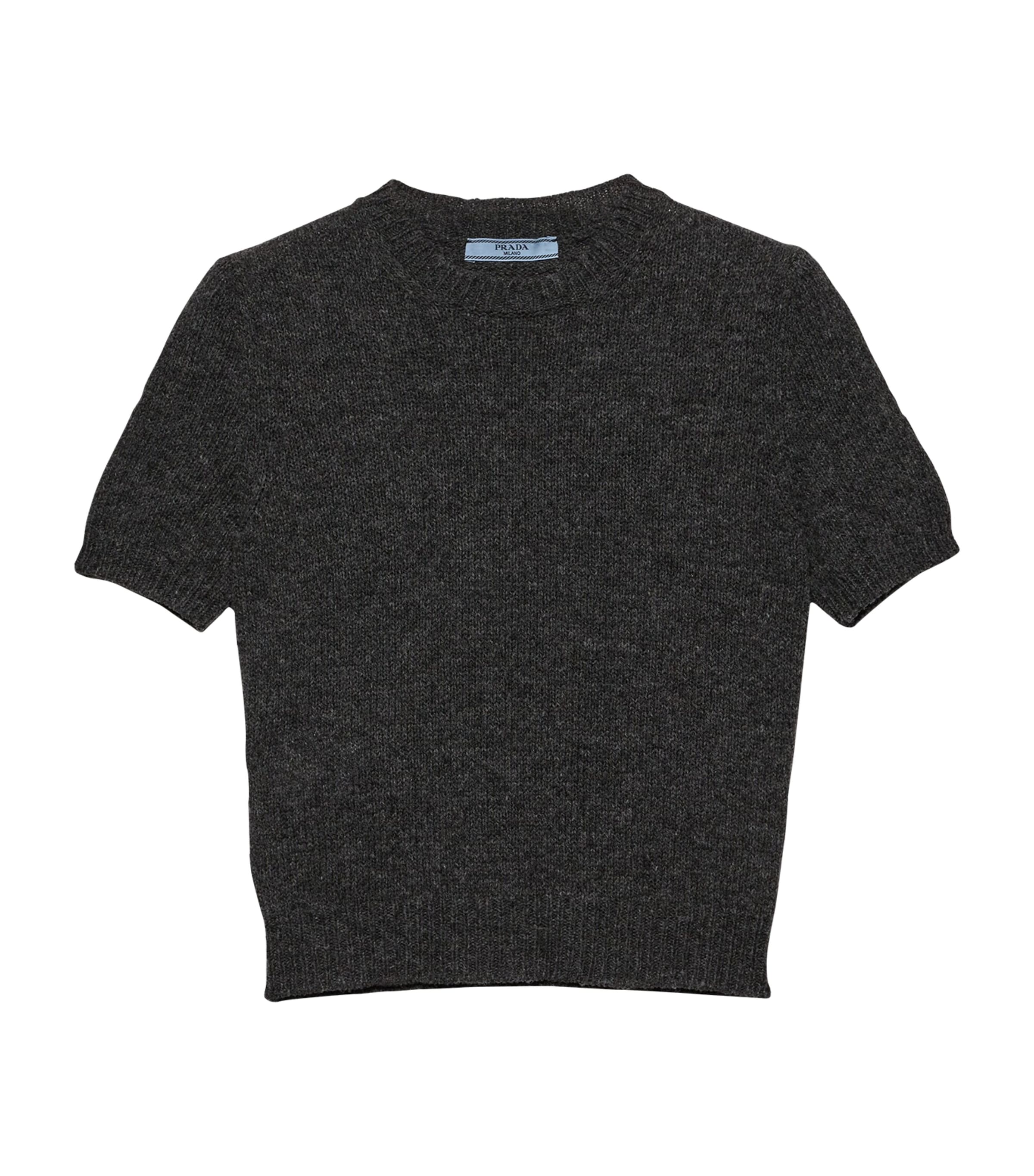 Cashmere Short-Sleeve Sweater