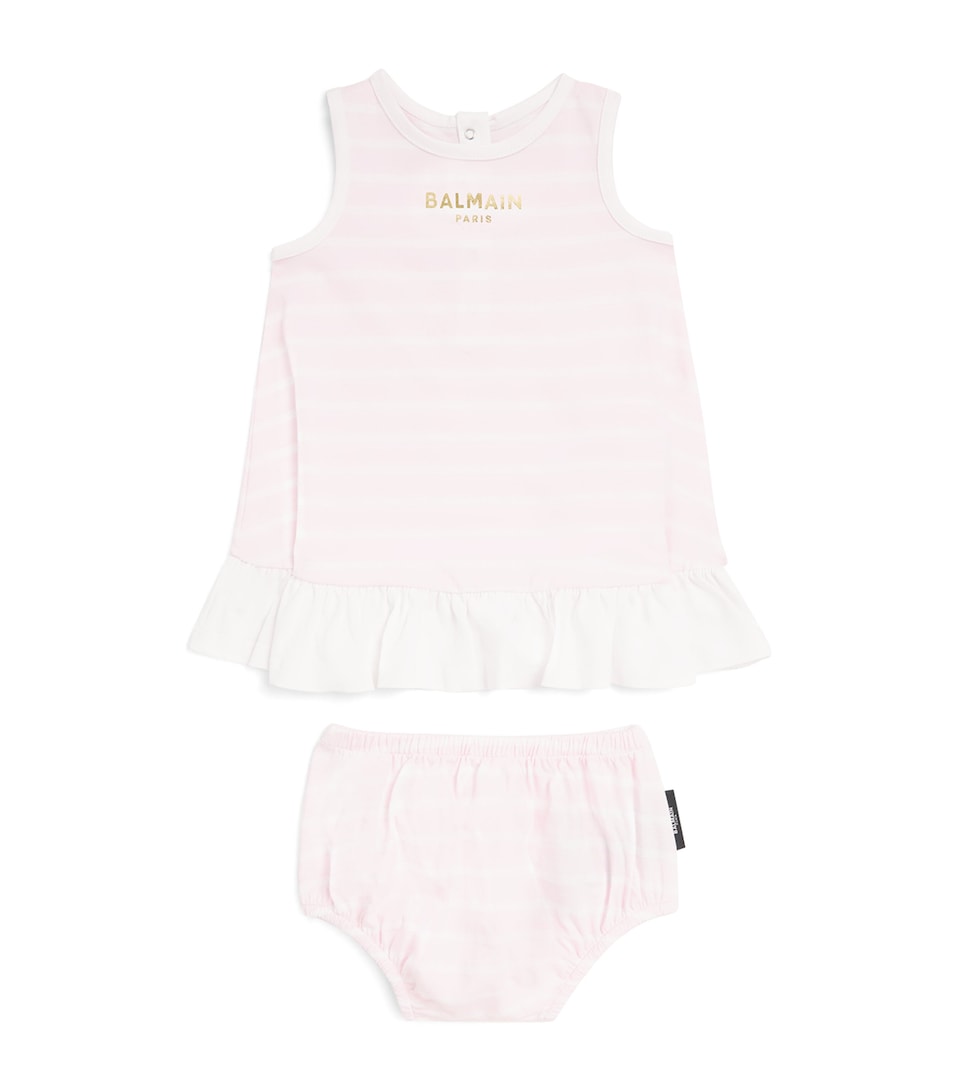 Cotton Stripe Dress and Bloomers (6-36 Months)