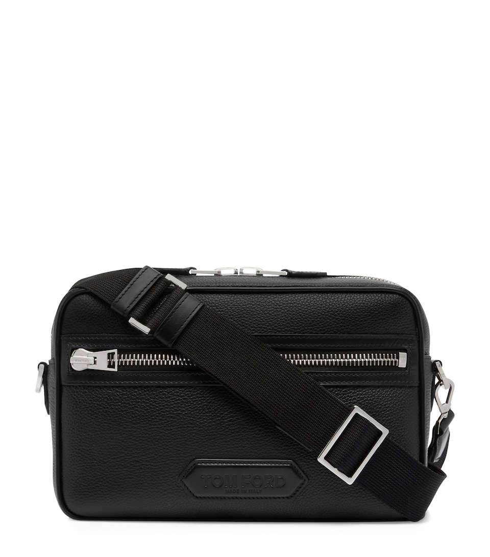 Medium Leather Traveller Messenger Bag