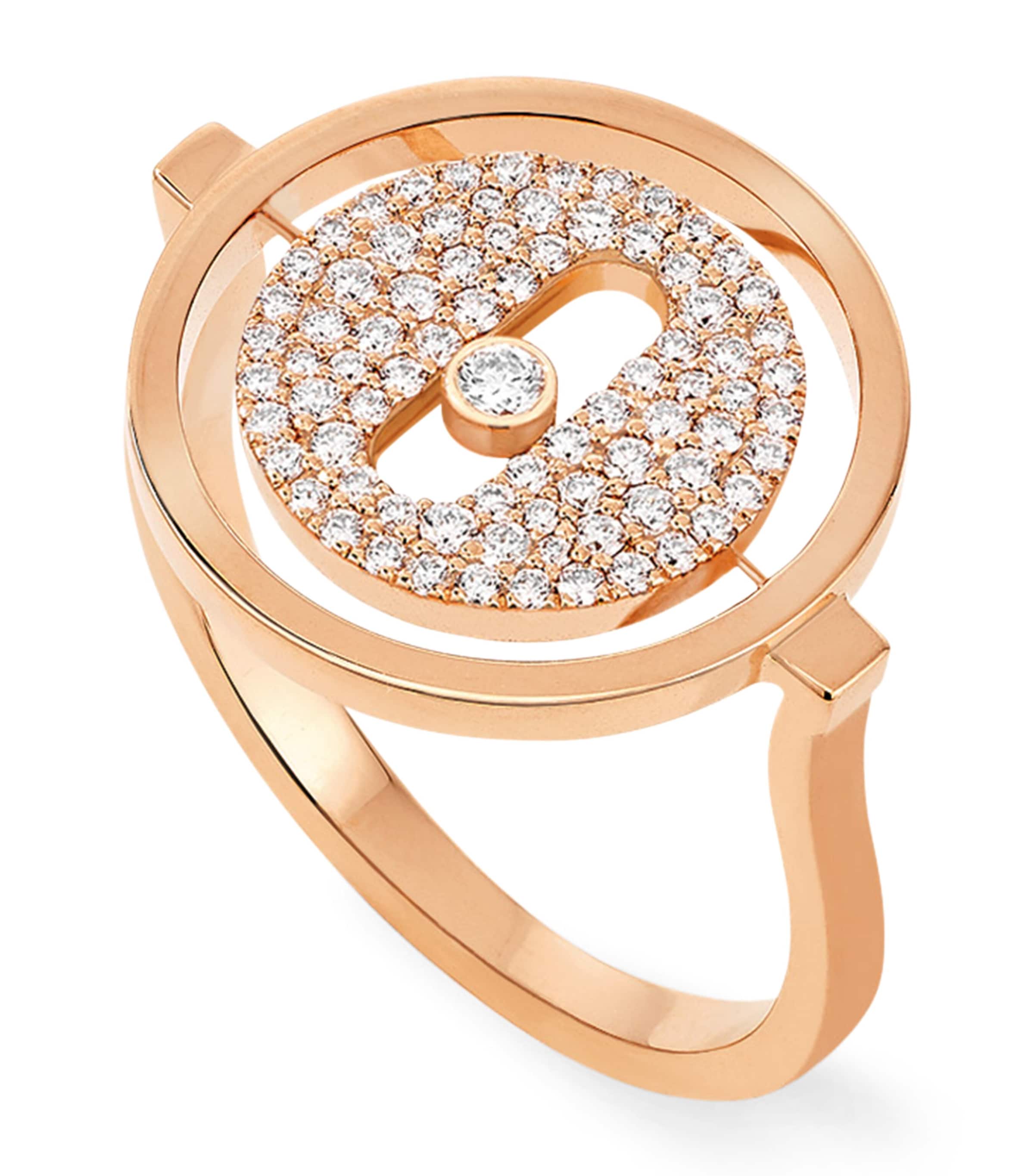 Rose Gold and Diamond Lucky Move Ring