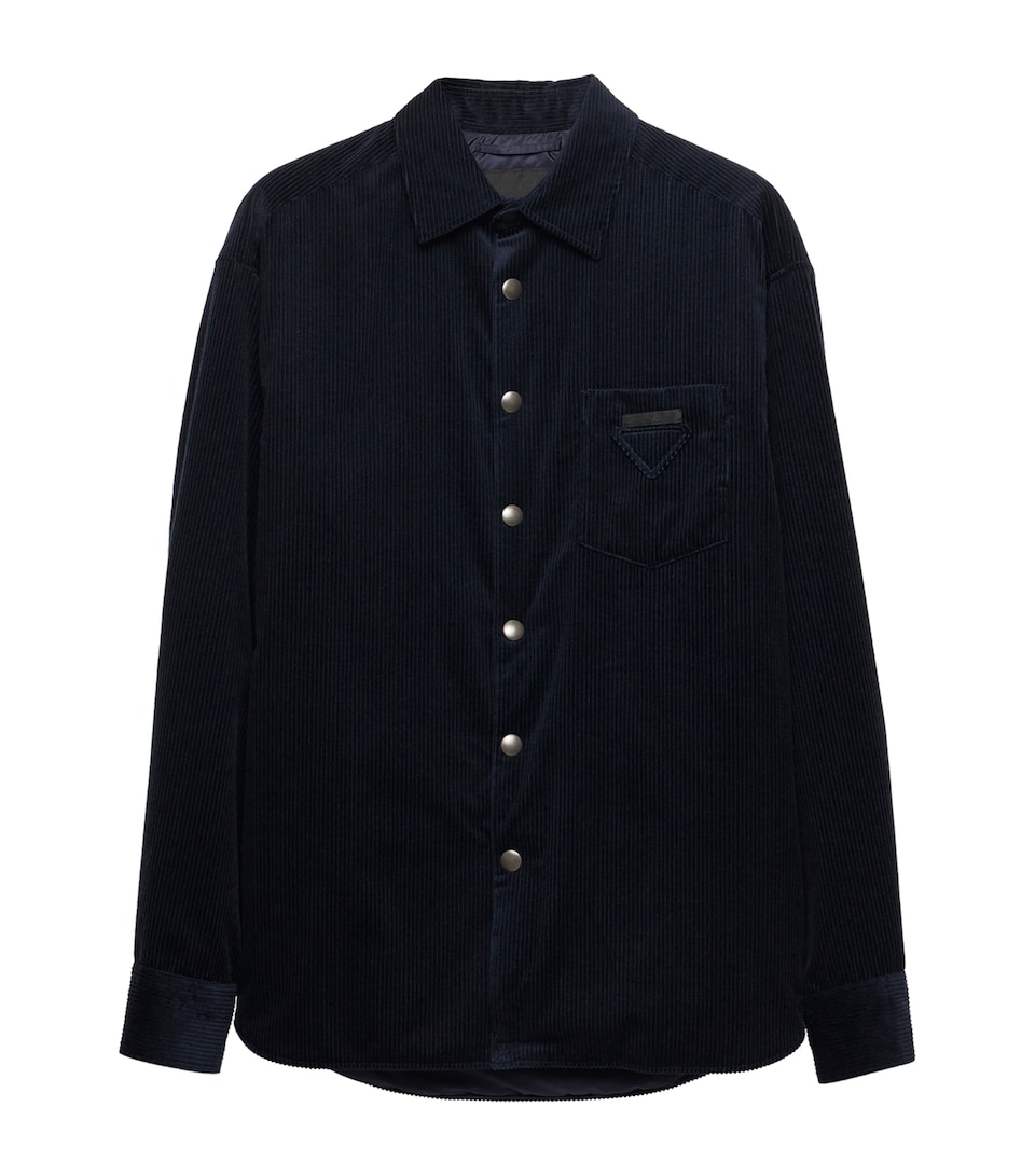 Cotton-Cashmere Corduroy Shirt