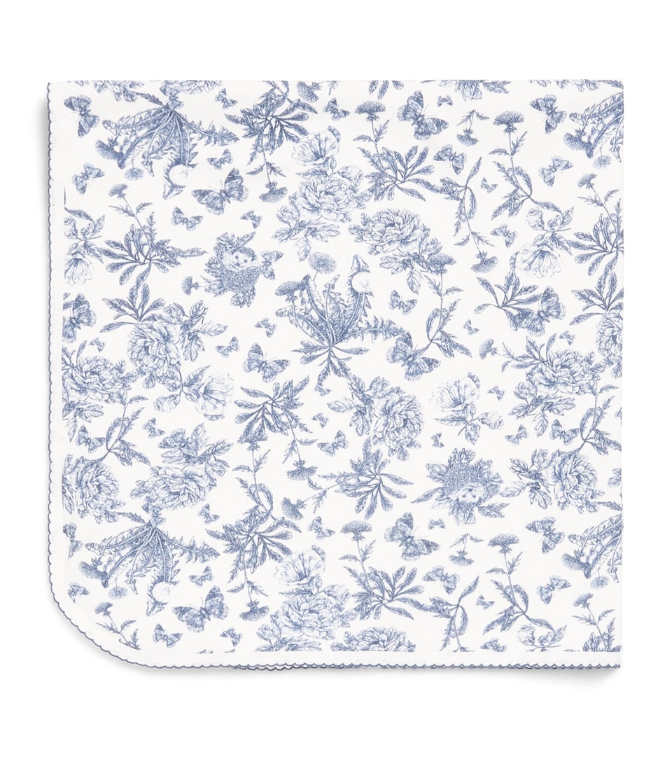 Tartine et Chocolat Cotton Toile de Jouy Blanket