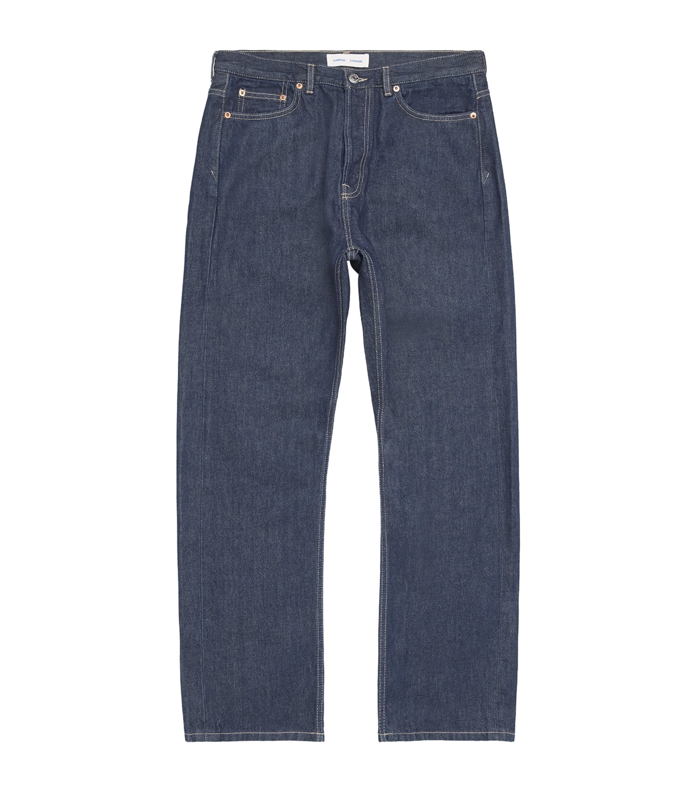 Samsøe Samsøe Mens Roger Straight Jeans Dark Lake
