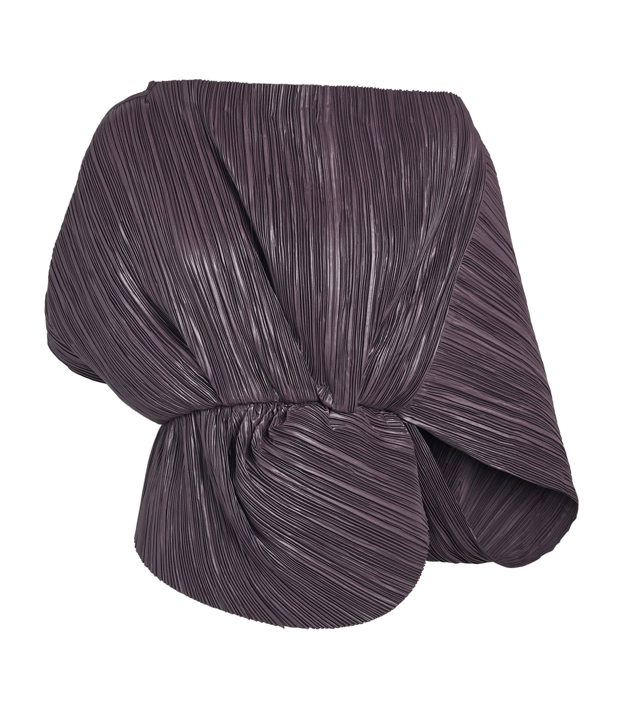 Cult Gaia Womens Pleated Draped Top Warm Haze