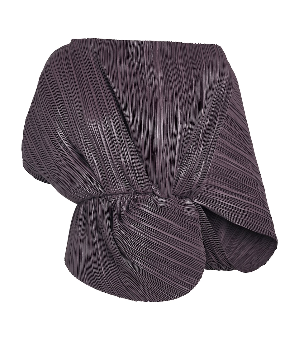 Cult Gaia Womens Pleated Draped Top Warm Haze
