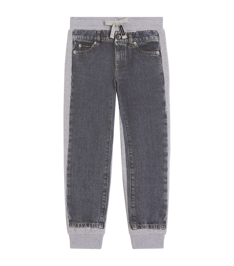 Dolce&Gabbana Kids Denim Print Sweatpants (8-12+ years) Combined Colou