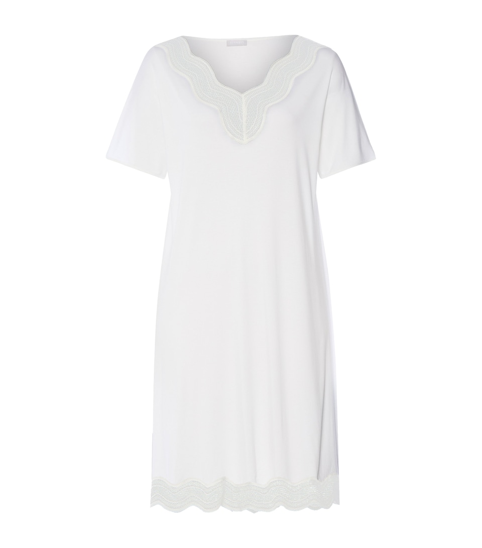 Hanro Womens Modal Cira Nightdress Off White