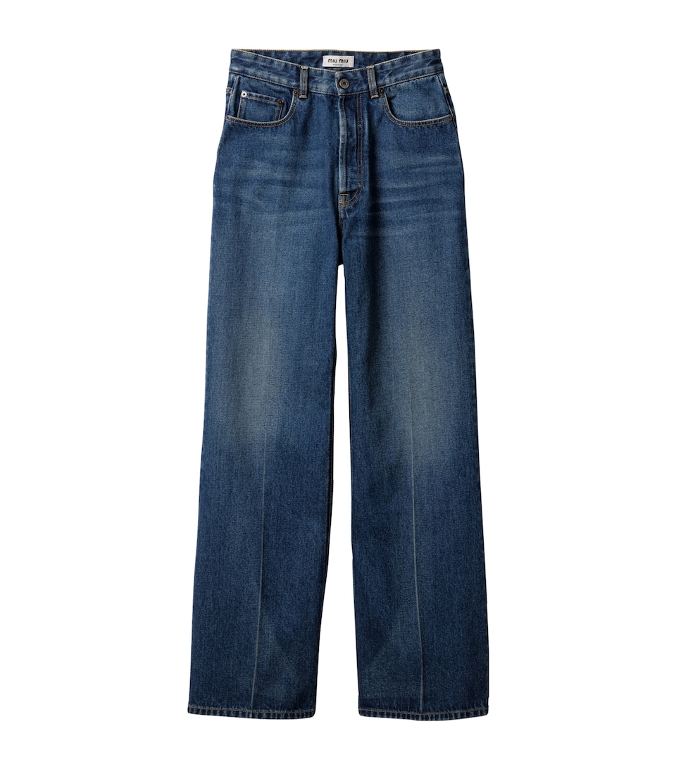 Miu Miu Womens Flared Jeans