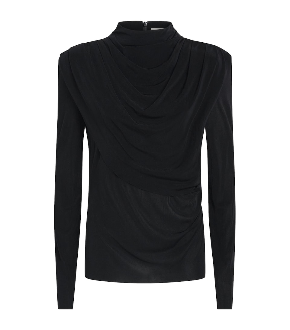 CAMILLA AND MARC Womens Long-Sleeve Katerina Top Dblk Black