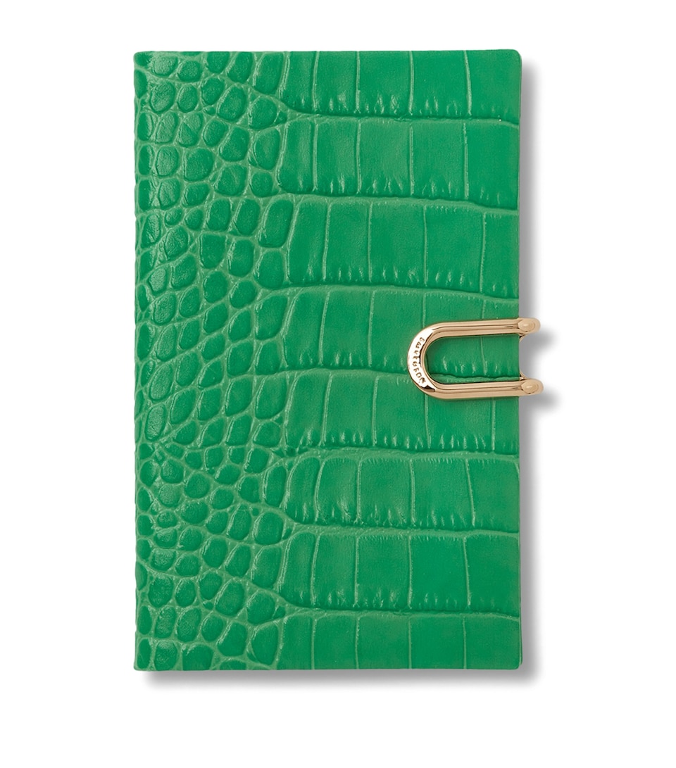 Smythson Leather Panama Weekly Diary 2027 Jade