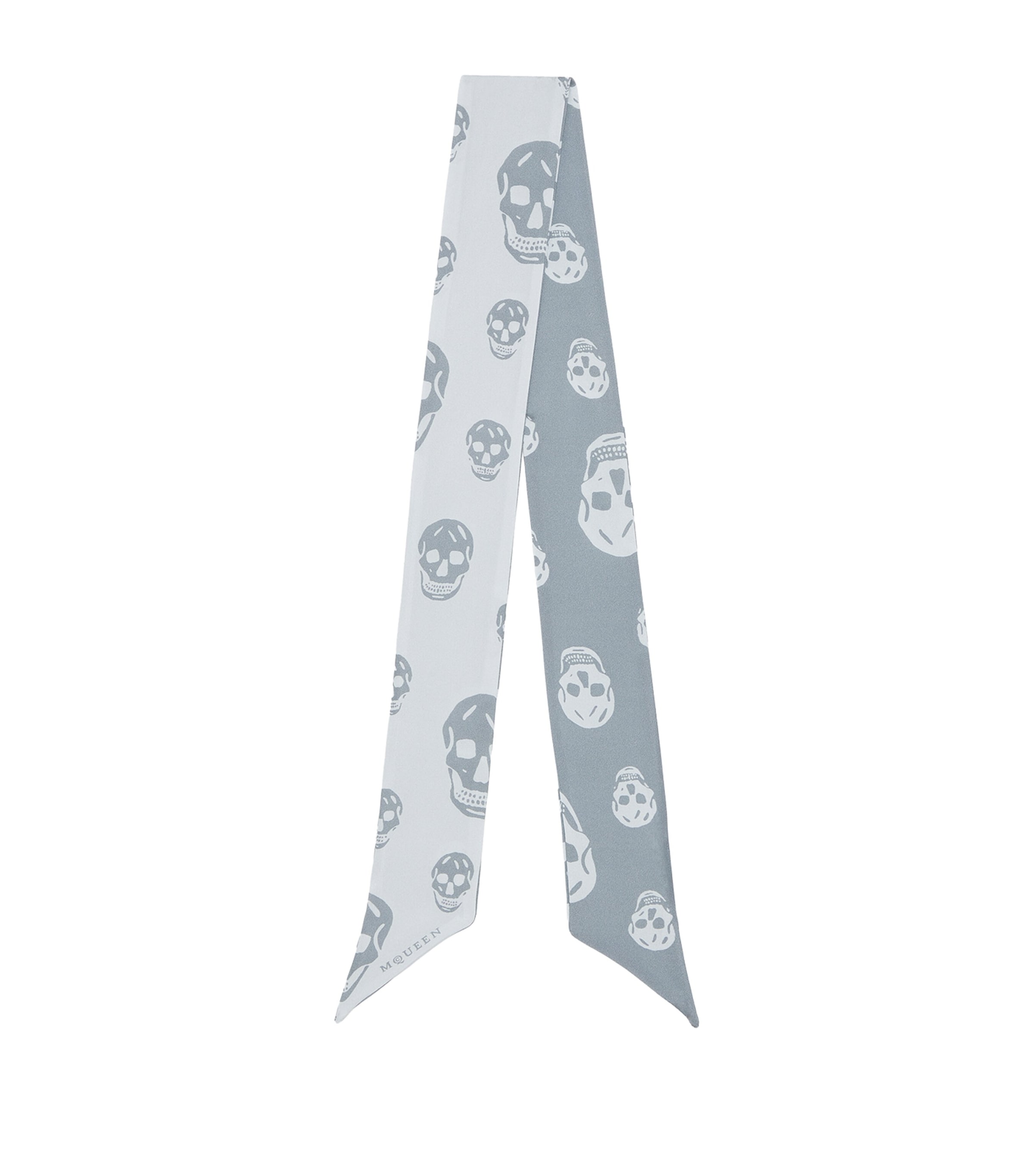 McQueen Silk Skull Skinny Scarf