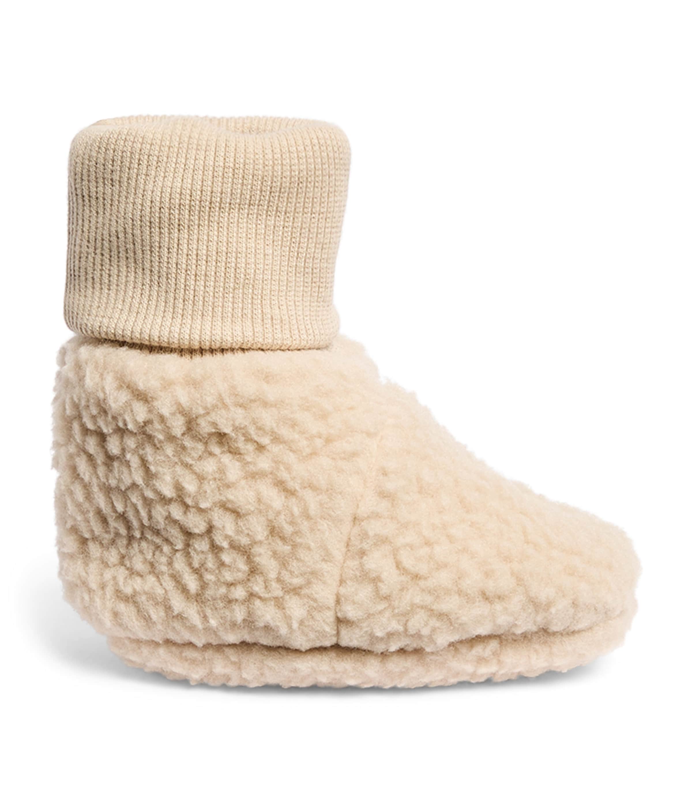 KONGES SLOJD Fleece Safa Booties (6-18 Months) Oxford Tan