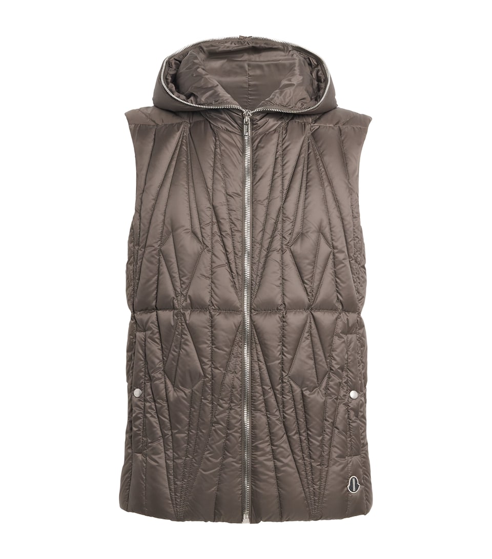 x Moncler Down Geocamo Gilet