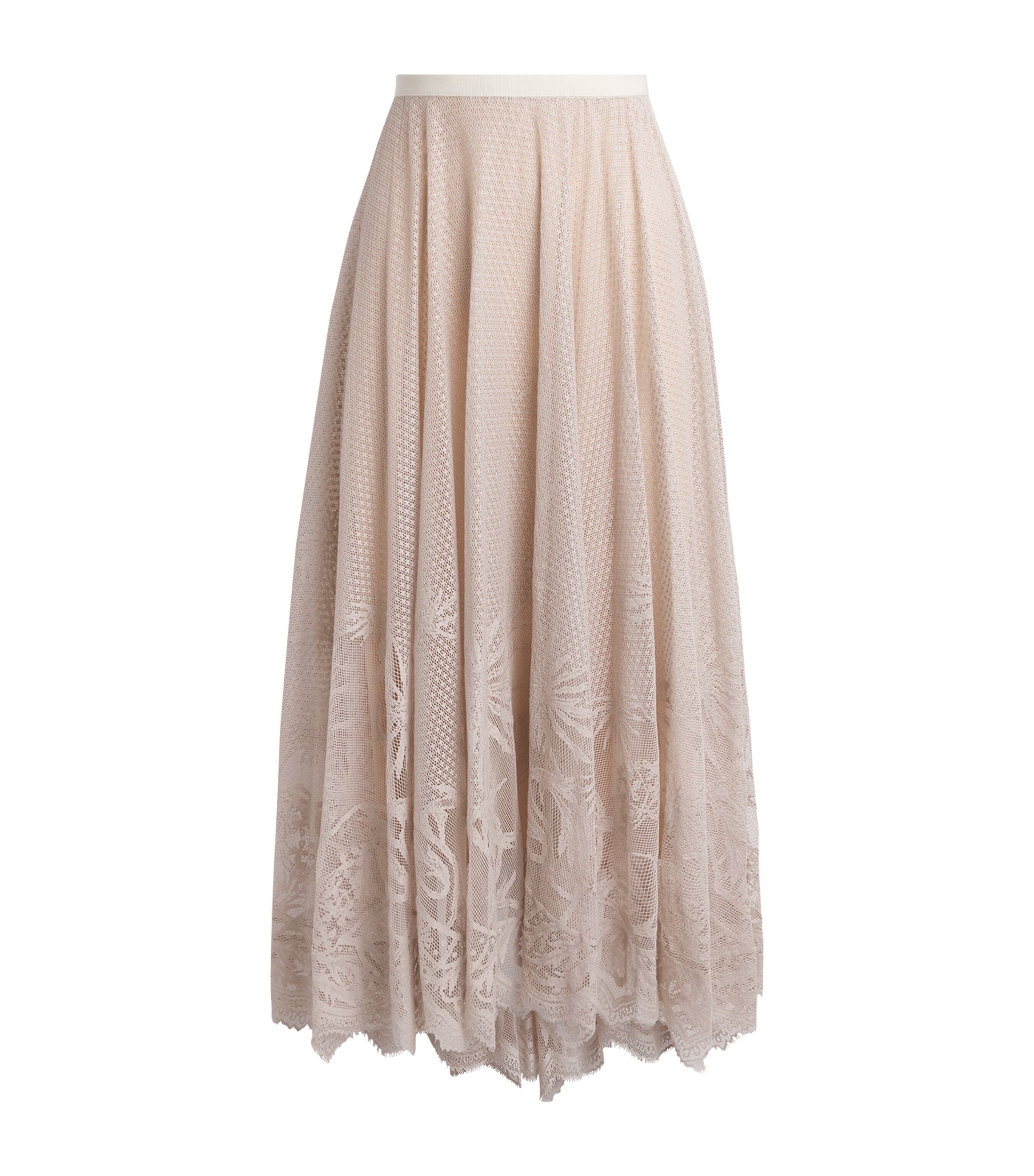 Fabiana Filippi Womens Lace Jacquard Maxi Skirt Casha