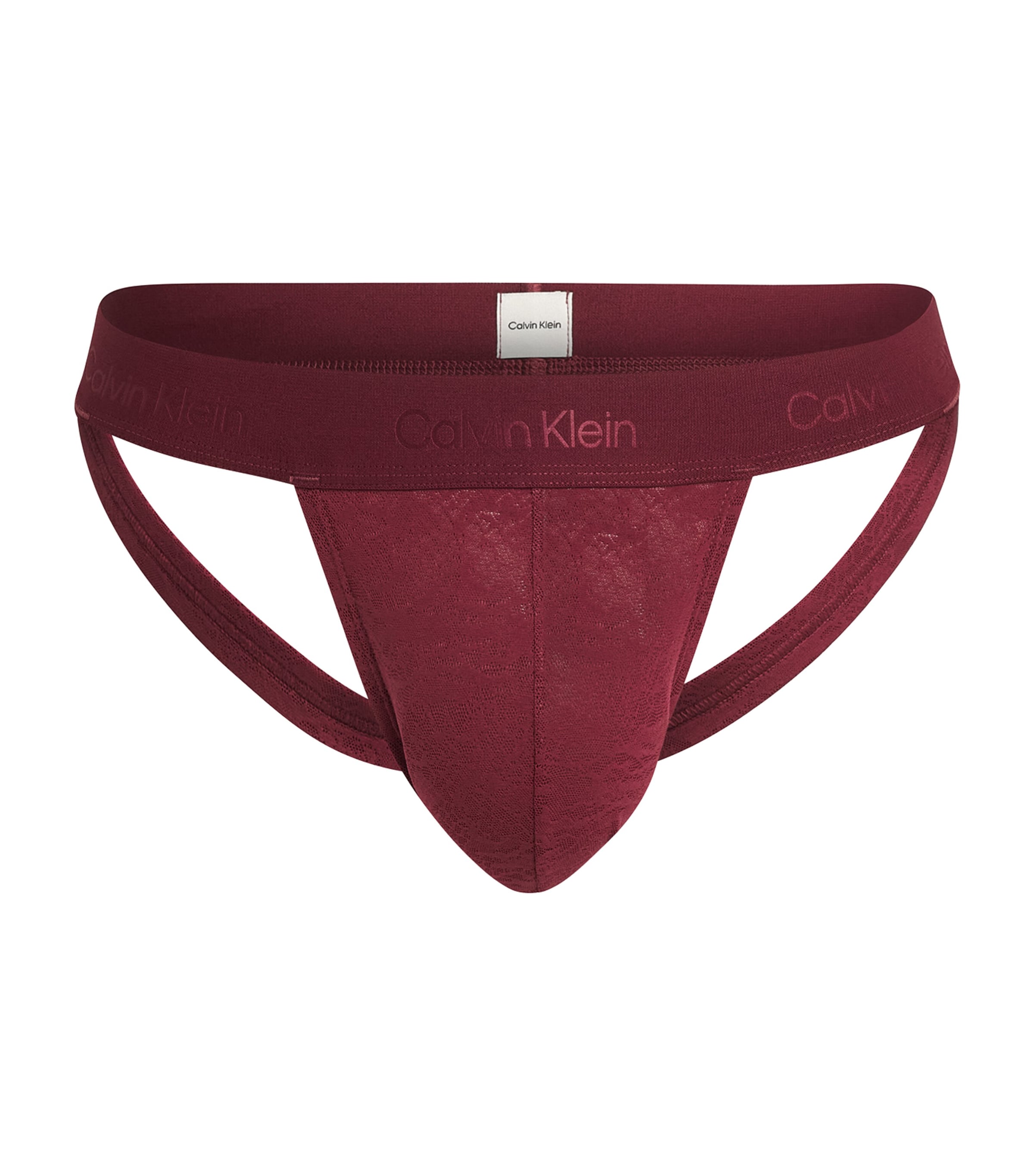 Calvin Klein Mens Sculpt Lace Jockstrap Established Red
