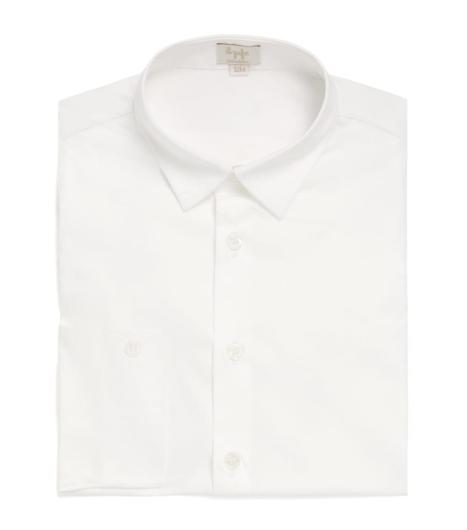 Il Gufo Stretch-Cotton Shirt (12-36 Months) White