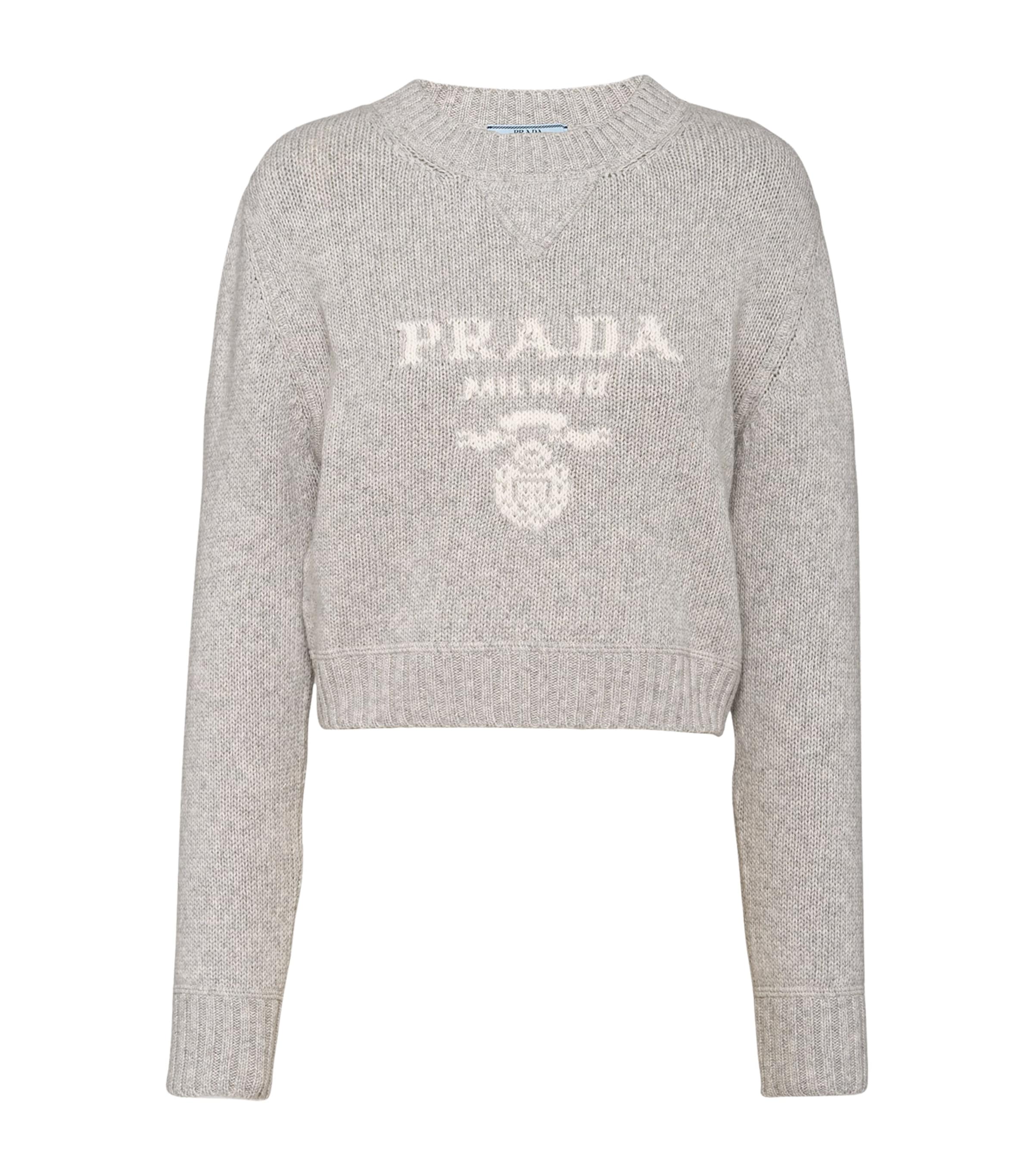 Wool-Cashmere Logo Sweater