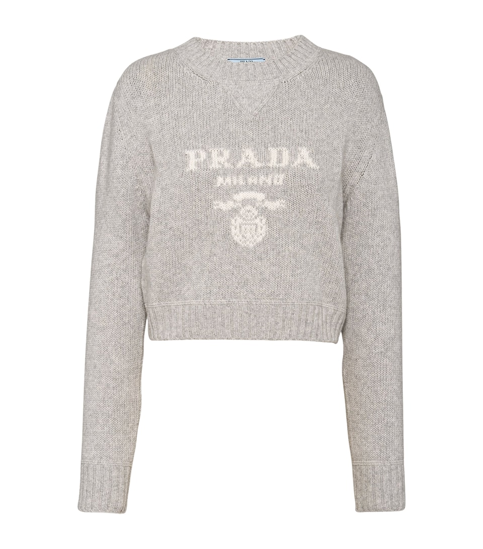 Wool-Cashmere Logo Sweater