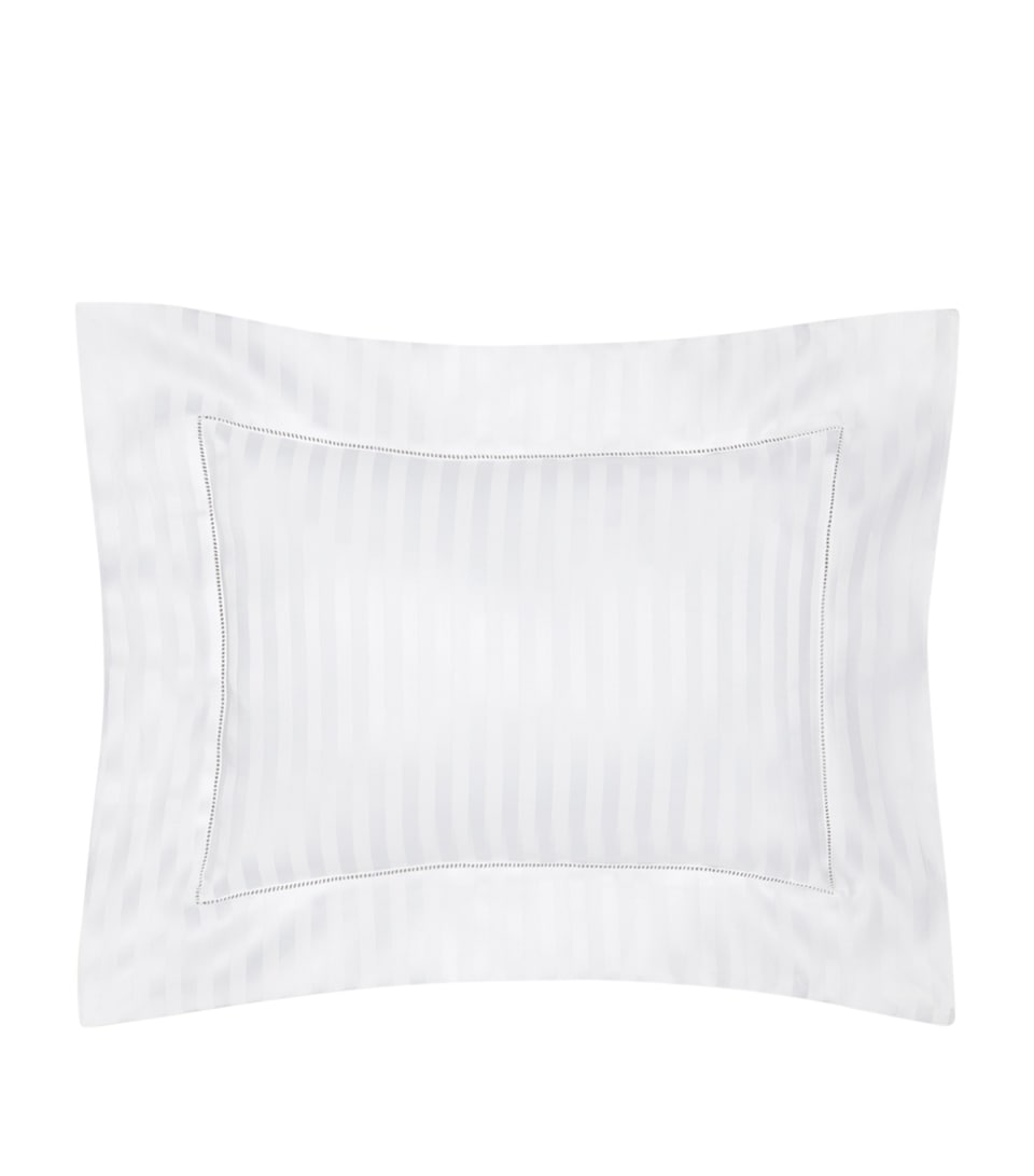 Pratesi Raso Rigato Boudoir Pillowcase (30cm x 40cm) White