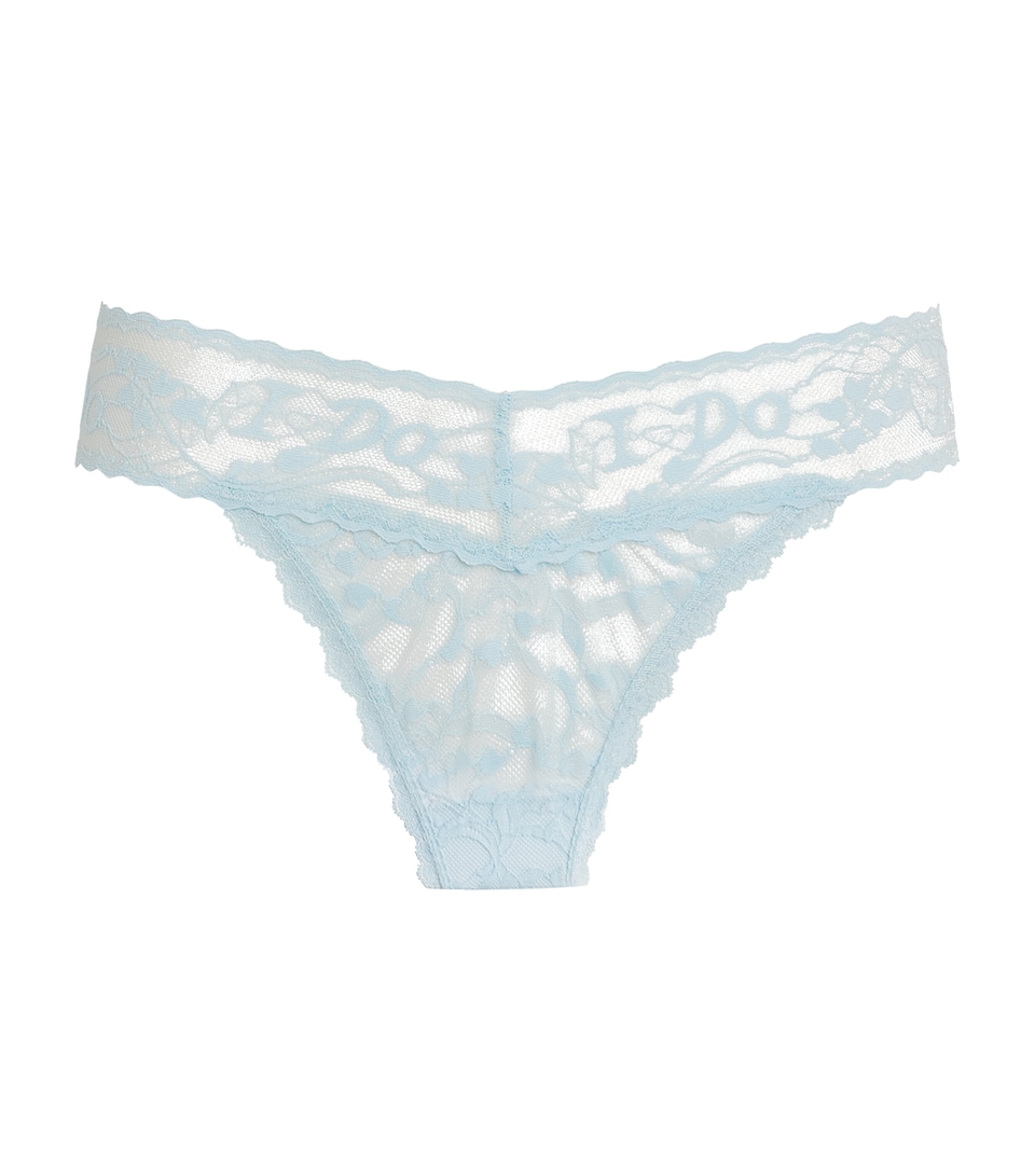 Original Lace I Do Shimmer Thong