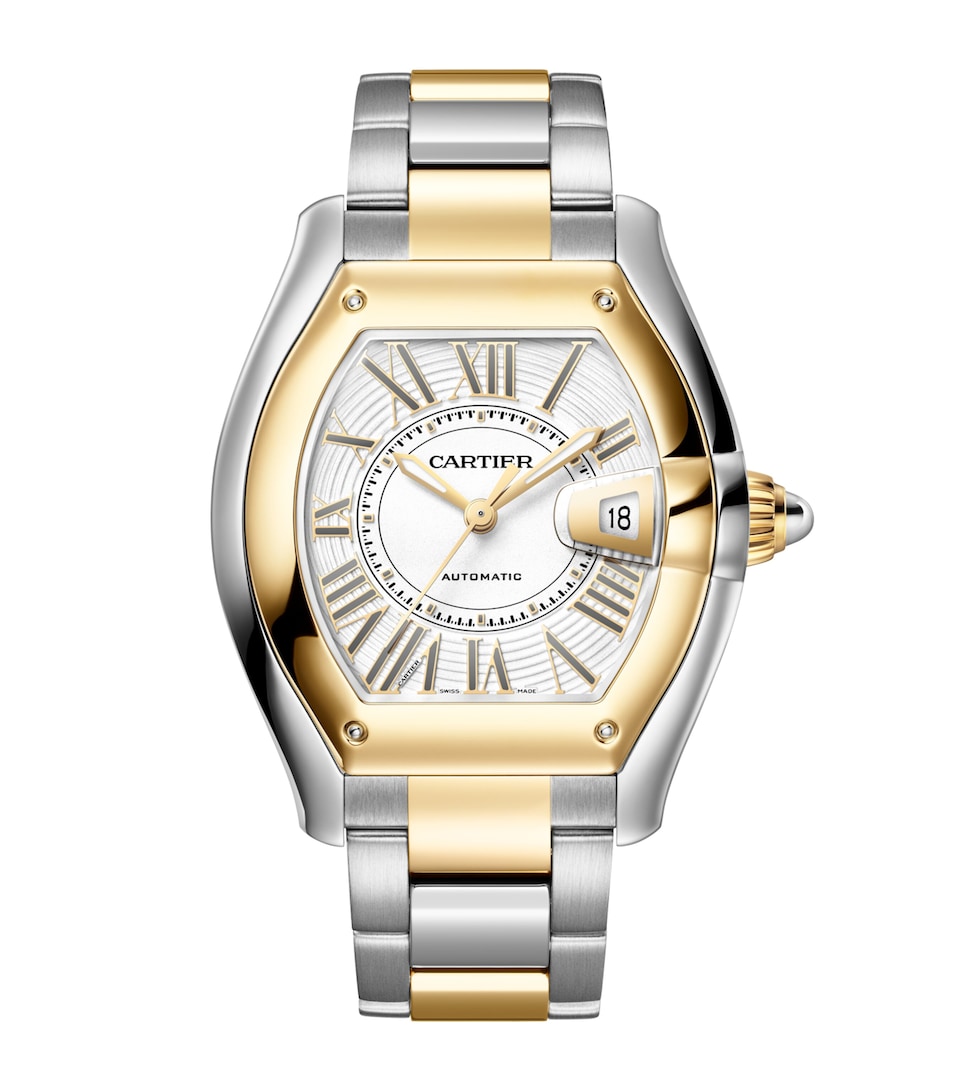Cartier Yellow Gold and Stainless Steel Roadster Watch 38.8mm Yellow Gold Steel