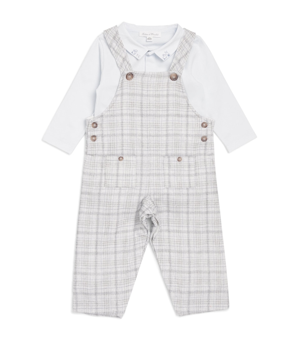 Cotton-Modal T-Shirt and Dungarees Set (1-24 Months)