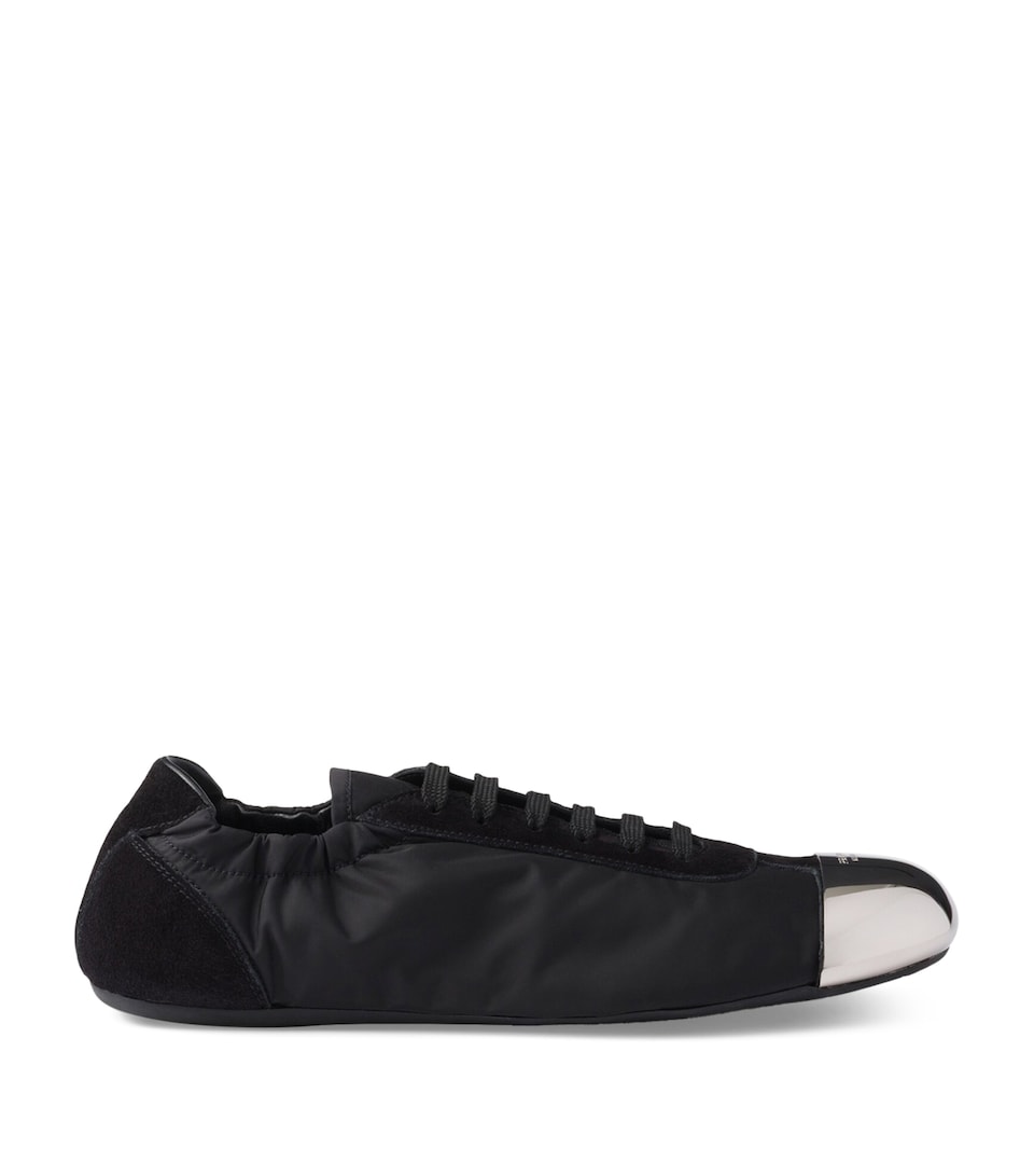 Suede-Re-Nylon-Metal Collapse Sneakers