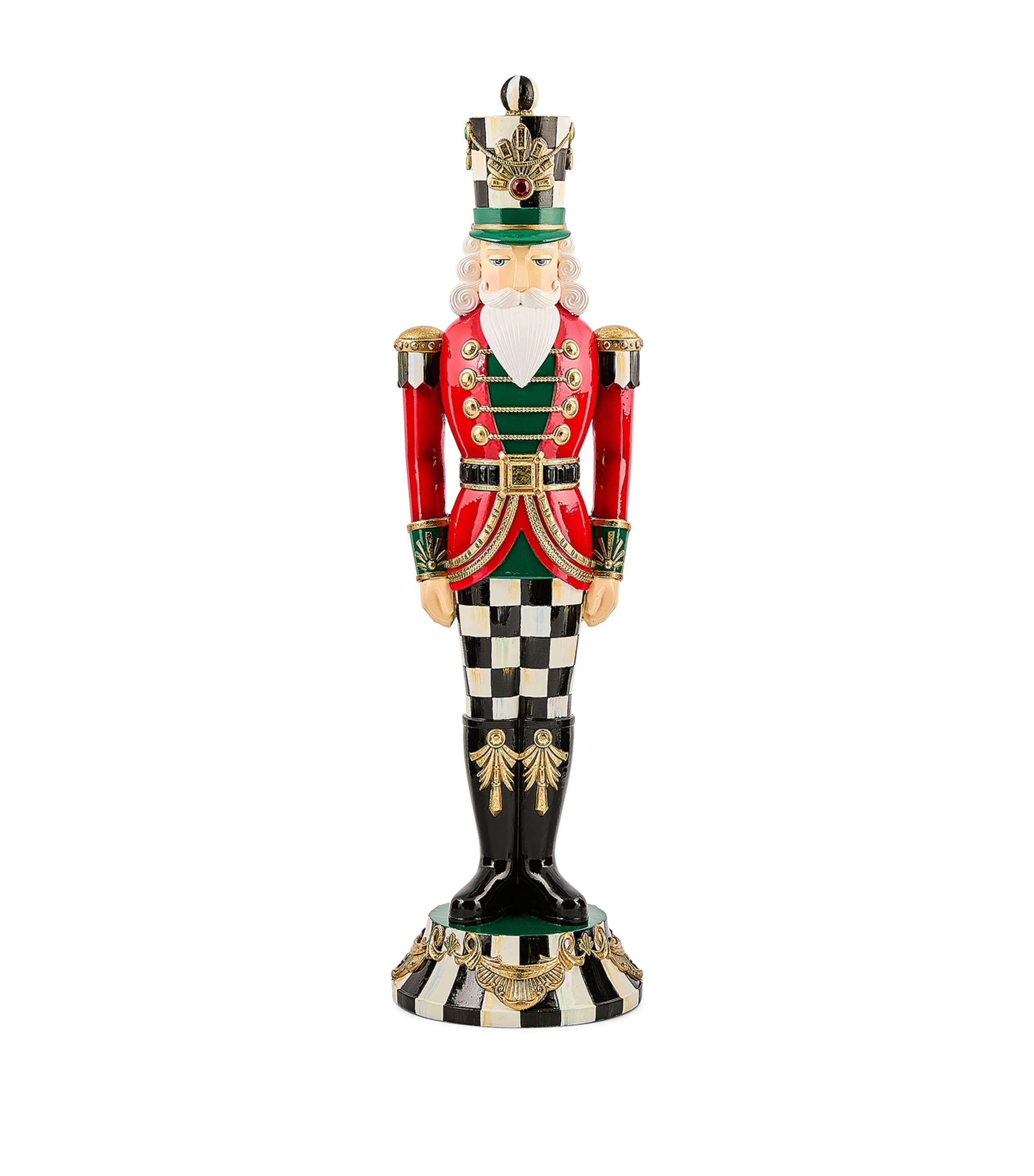 MacKenzie-Childs Resin Courtly Classic Nutcracker (45.5cm) Red