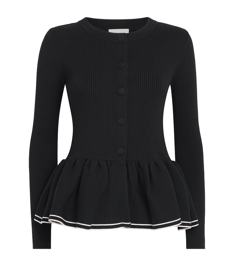 Knitted Peplum Cardigan