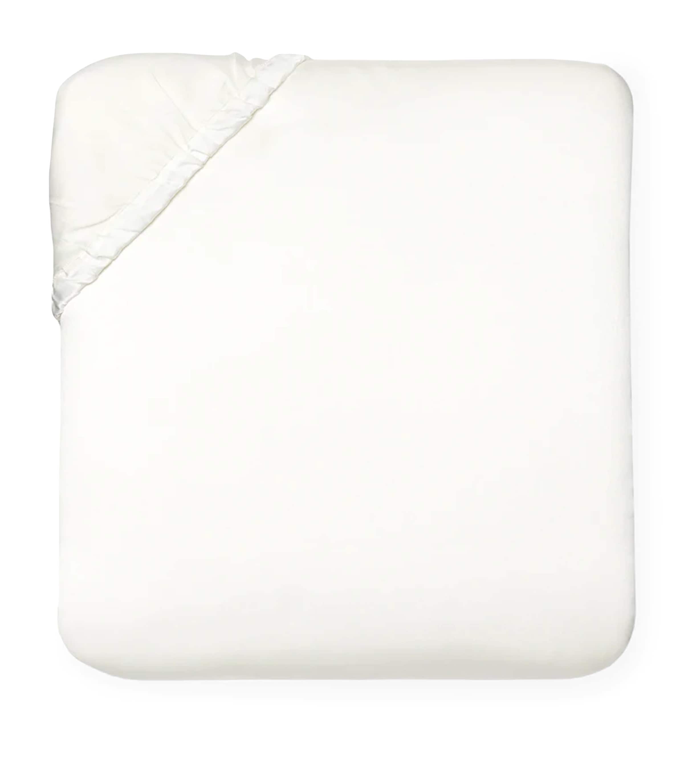 Sferra Egyptian Cotton Giza Suoer King Fitted Sheet (200cm x 180cm) Candlelight