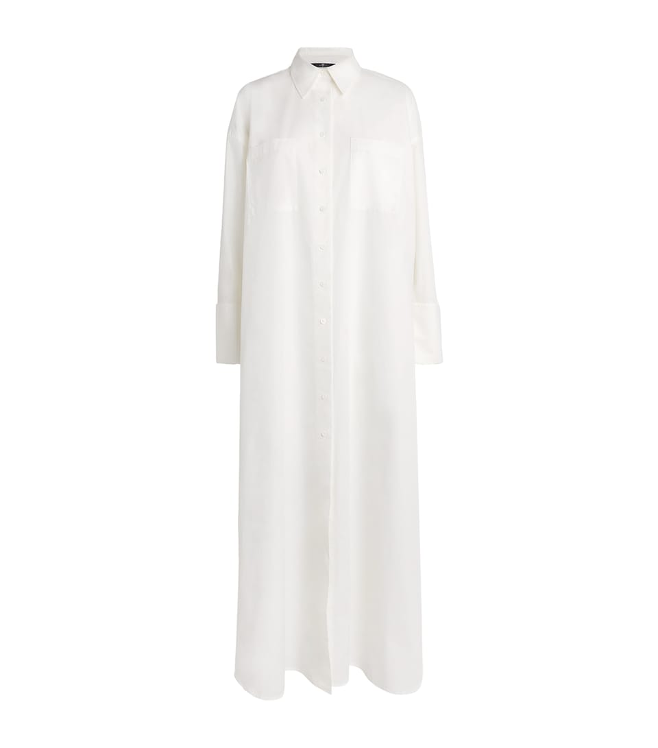 Cotton Shirt Maxi Dress