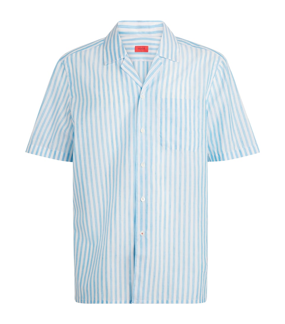 Cotton-Linen Stripe Shirt