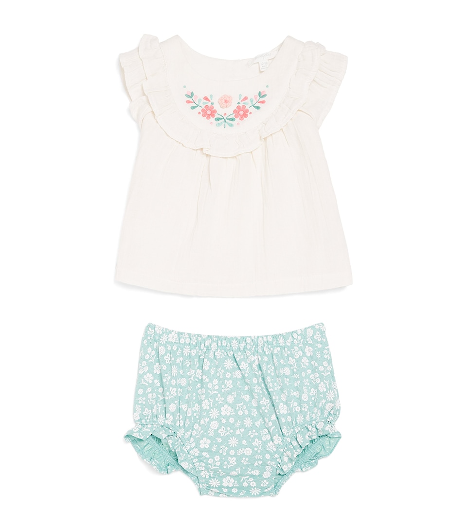 Organic Cotton Top and Bloomers Set (12-24 Months)