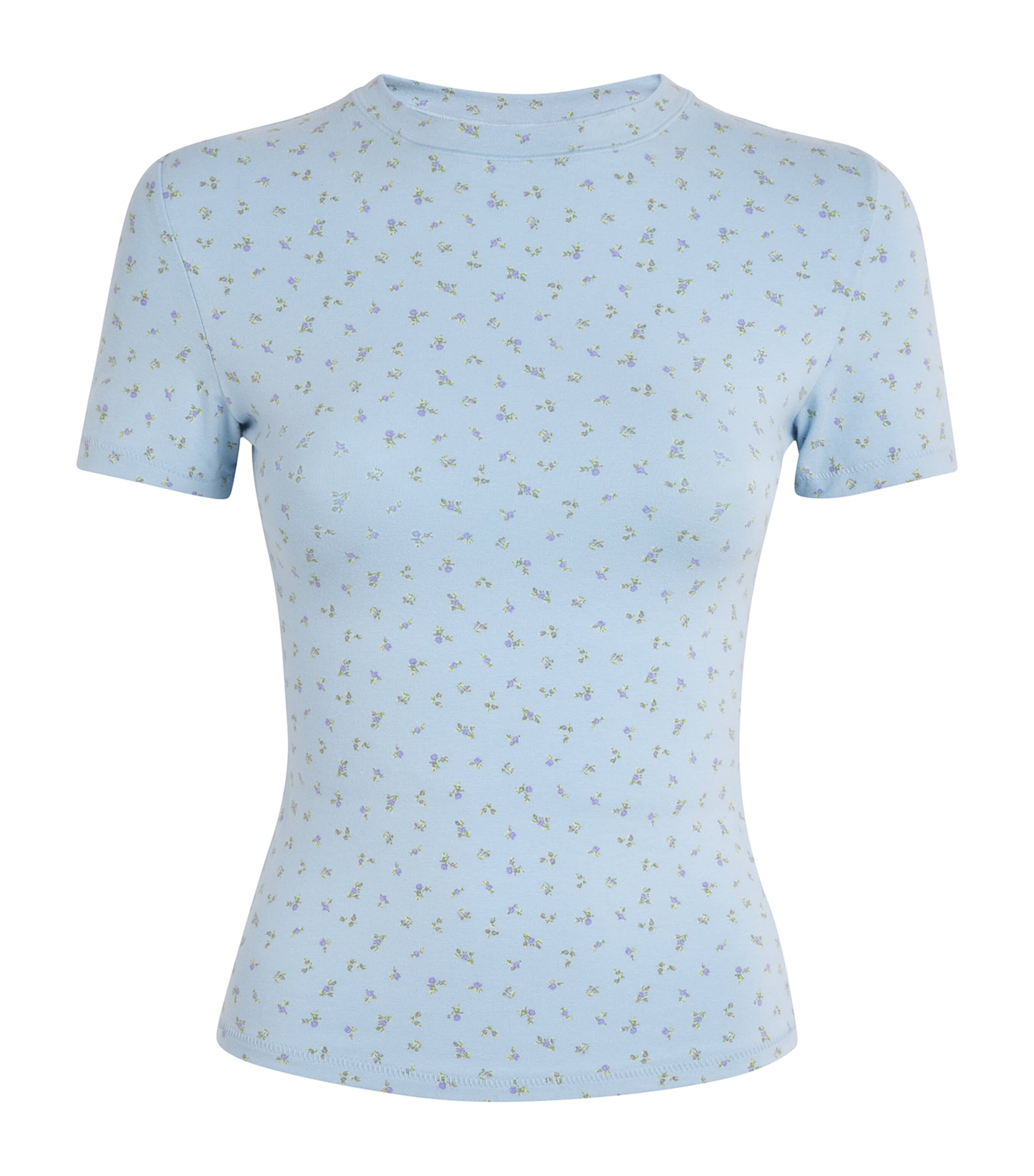 Cotton Jersey Floral T-Shirt