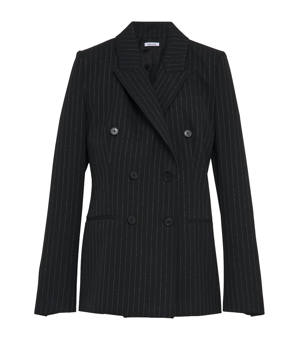 Wool Pinstripe Blazer