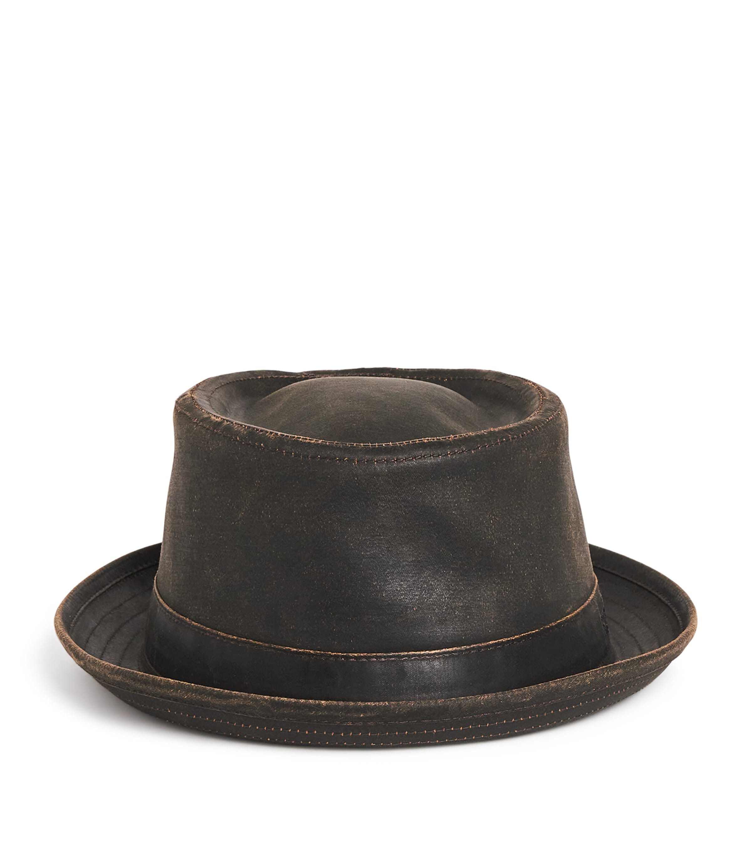 Cotton-Blend Pork Pie Hat