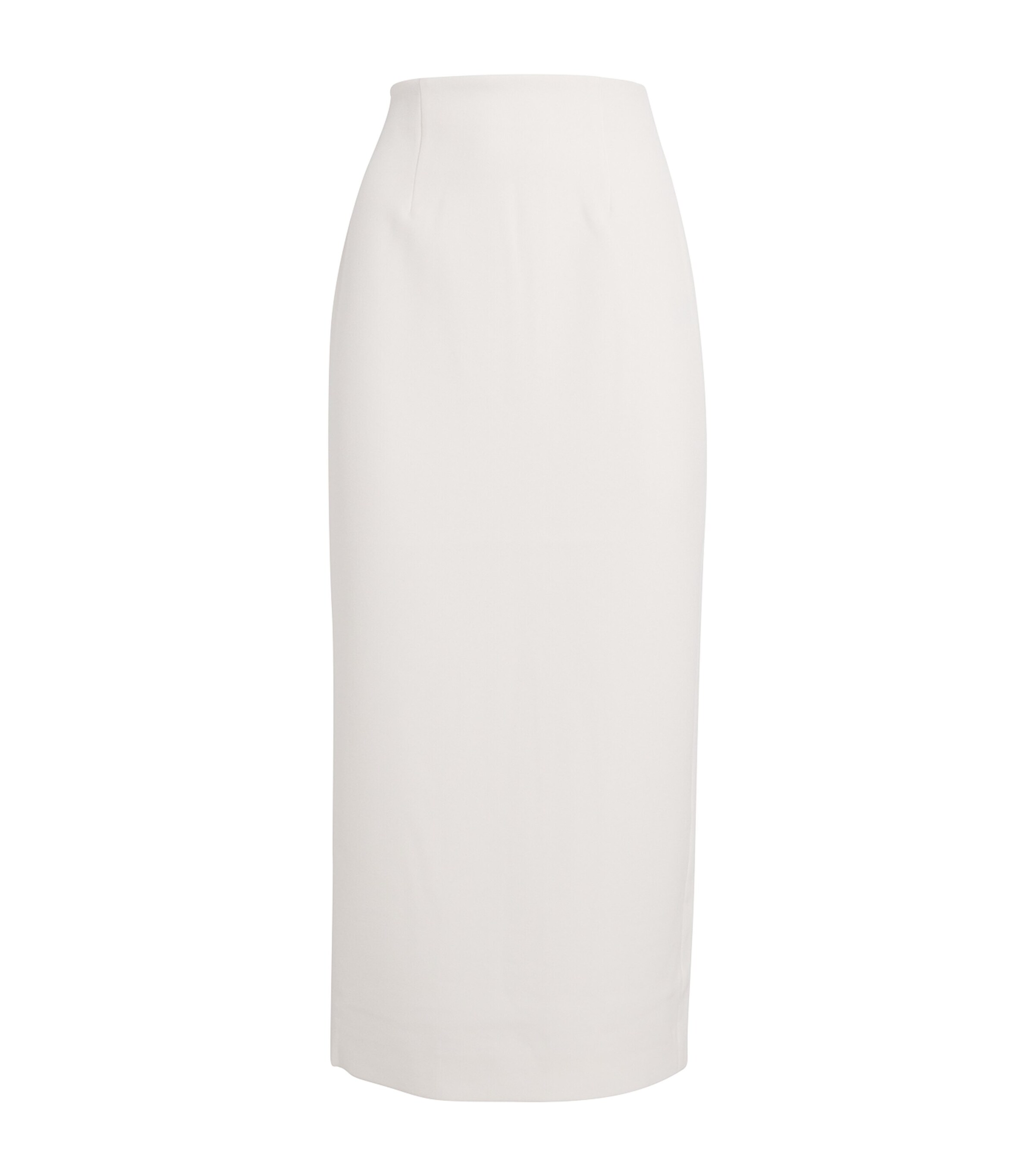 Crepe Midi Pencil Skirt