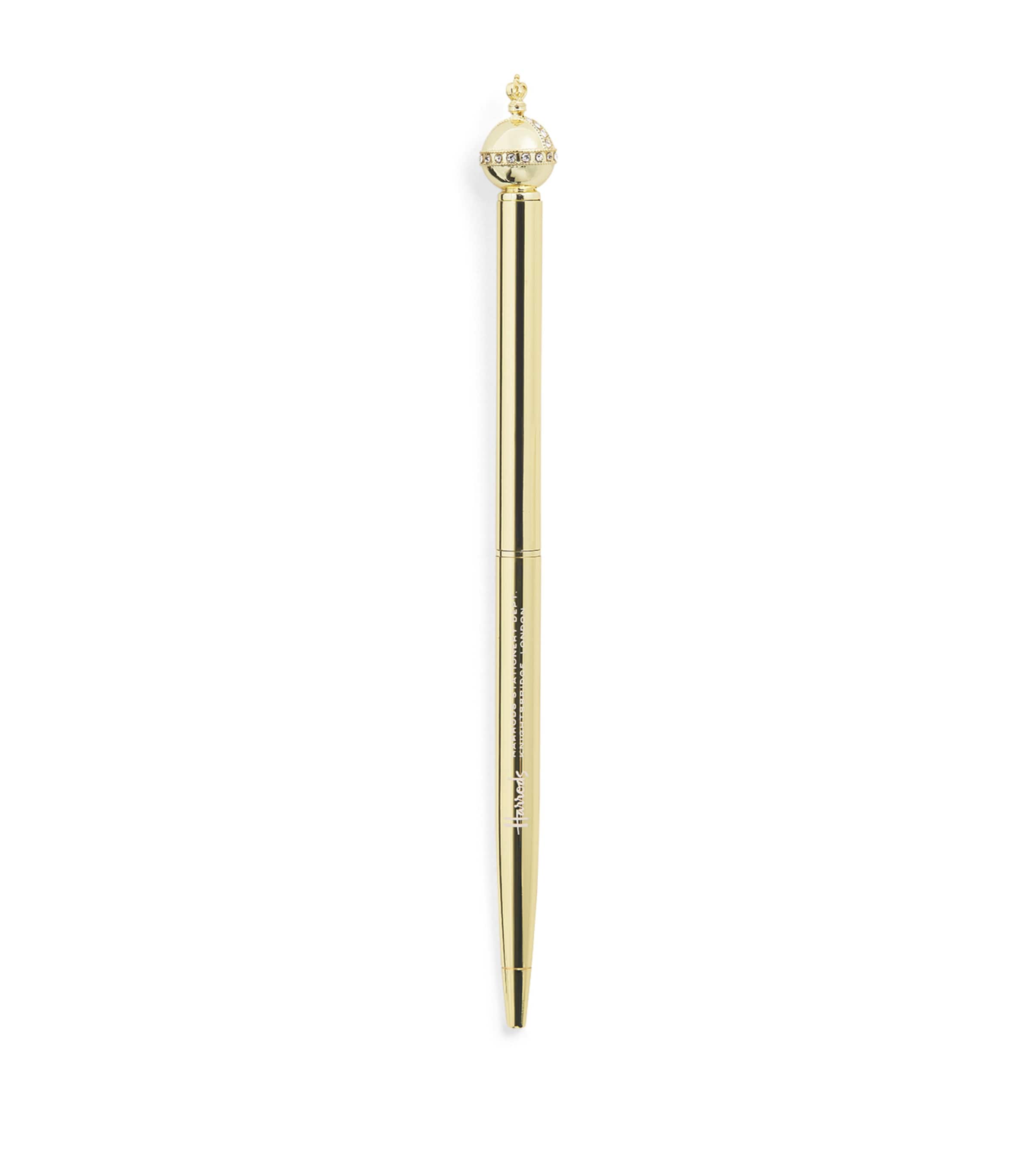 Harrods Orb Ballpoint Pen Gold