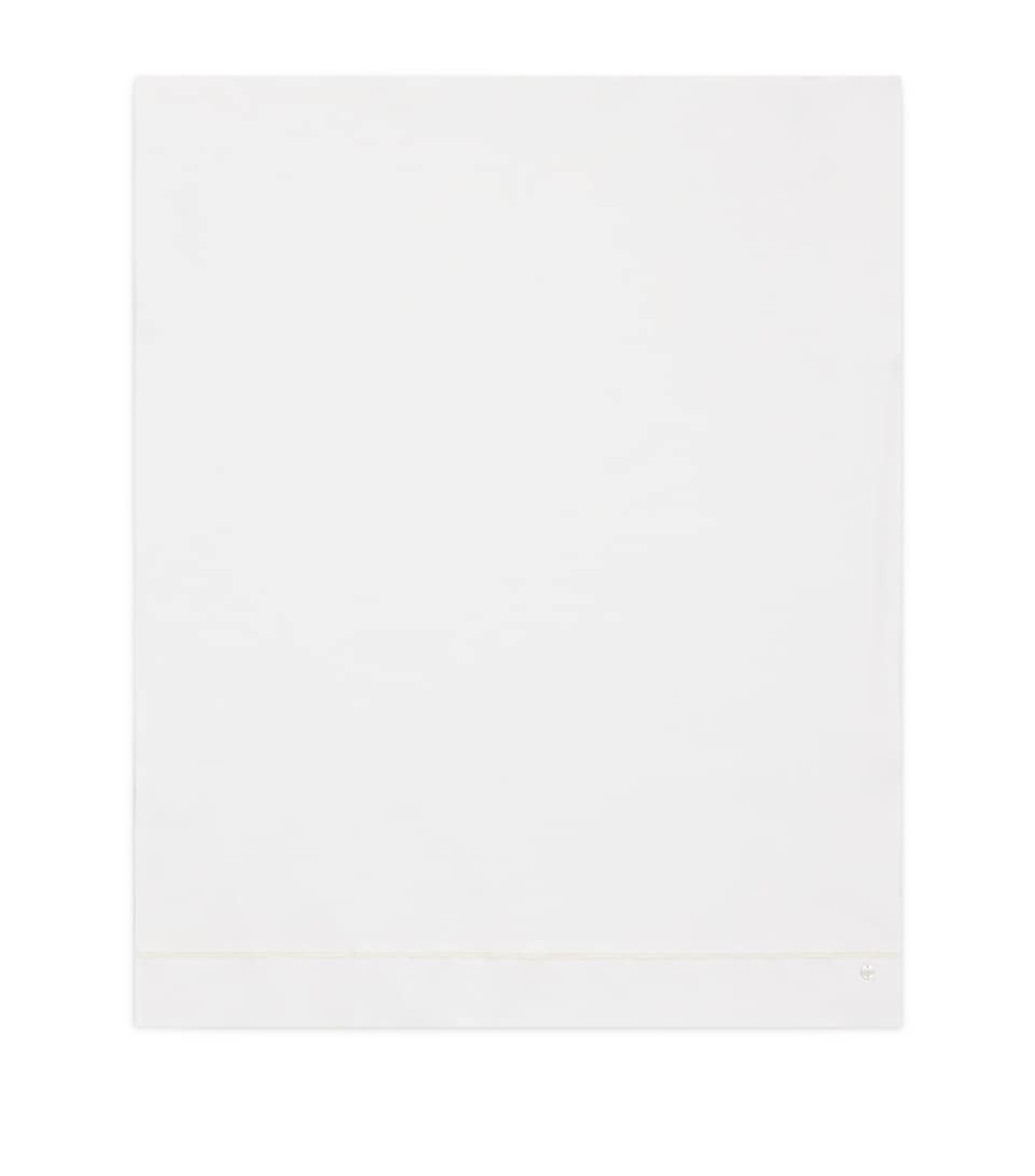 Paz Rodriguez Cotton-Cashmere Knitted Blanket Cream