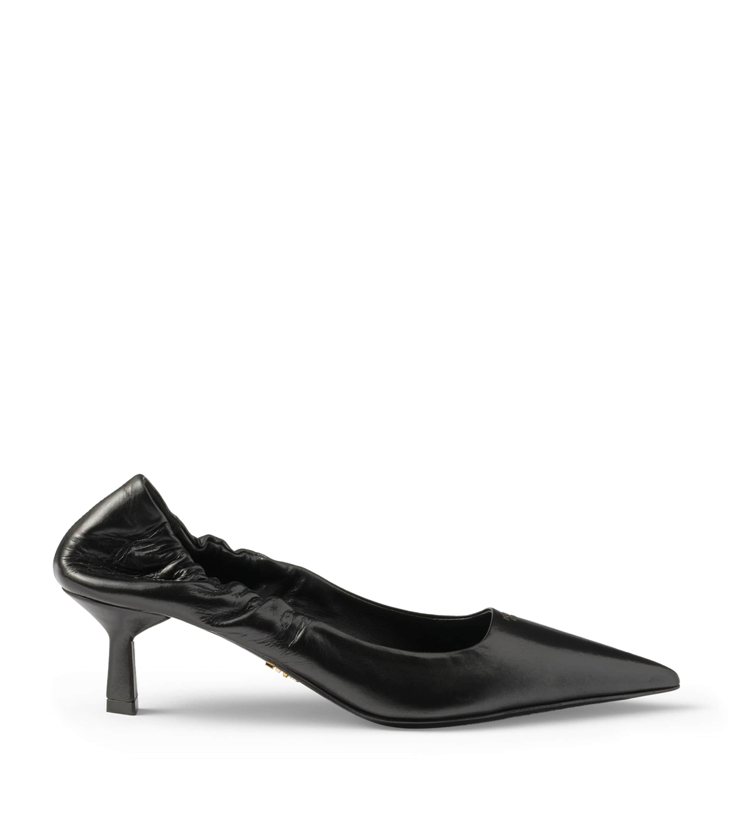 Prada Patent Leather Pointed Pumps 55 Black