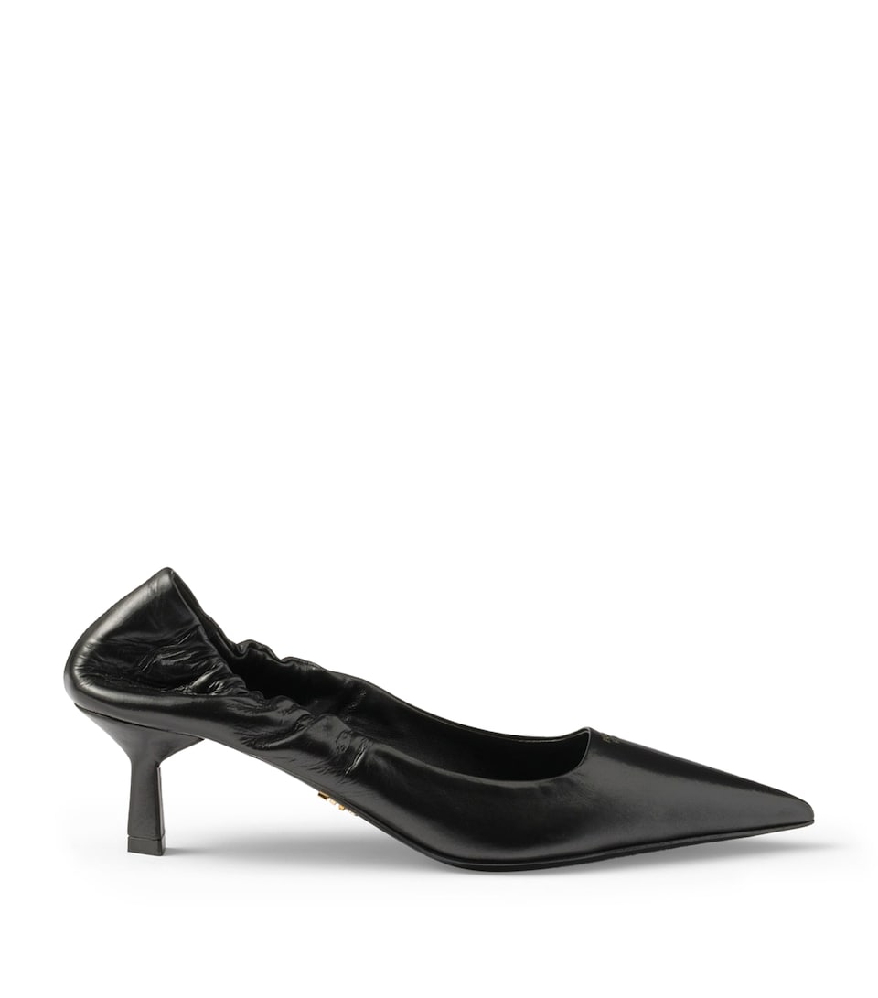 Prada Patent Leather Pointed Pumps 55 Black