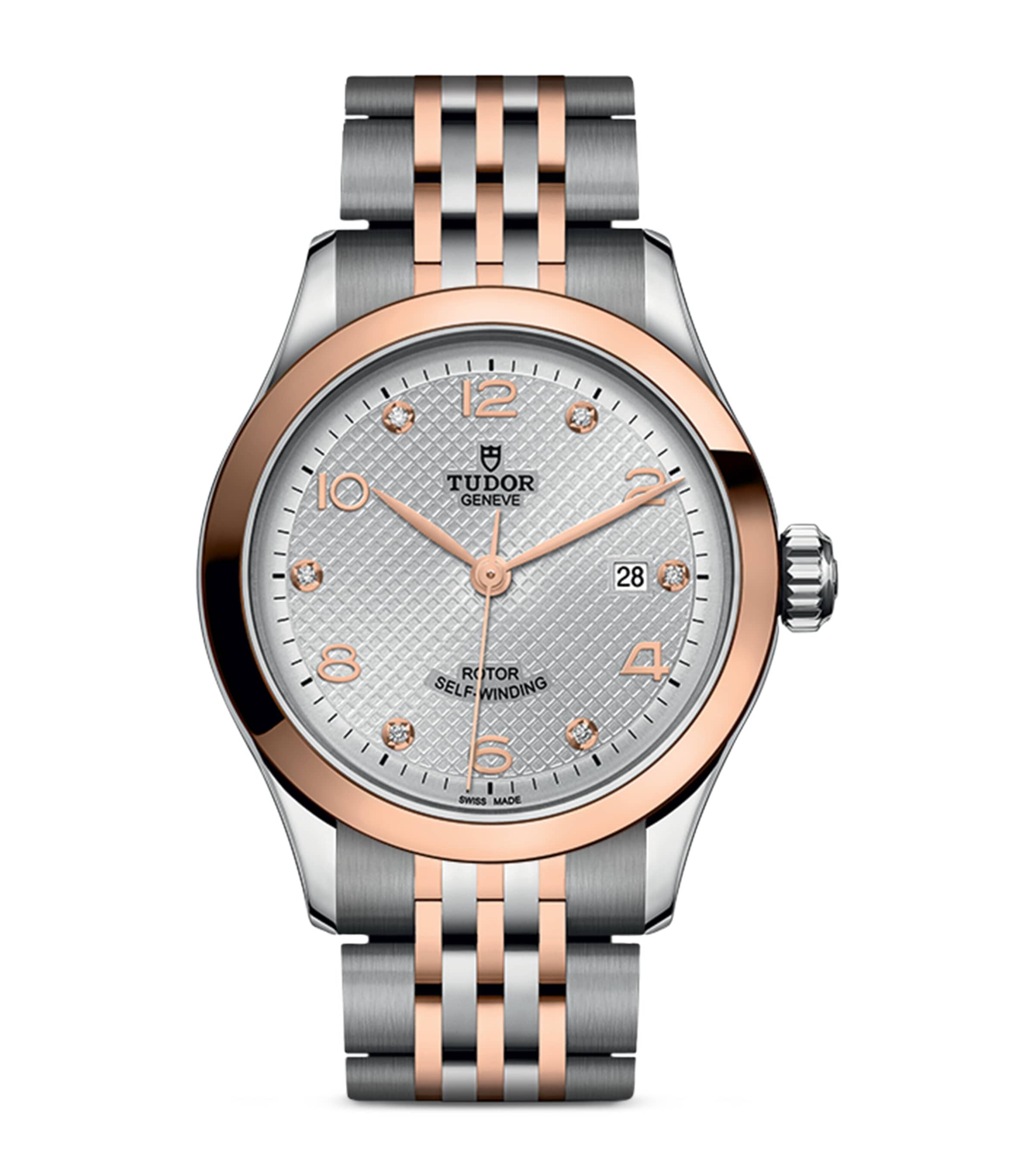 1926 Stainless Steel, Rose Gold and Diamond Watch 28mm