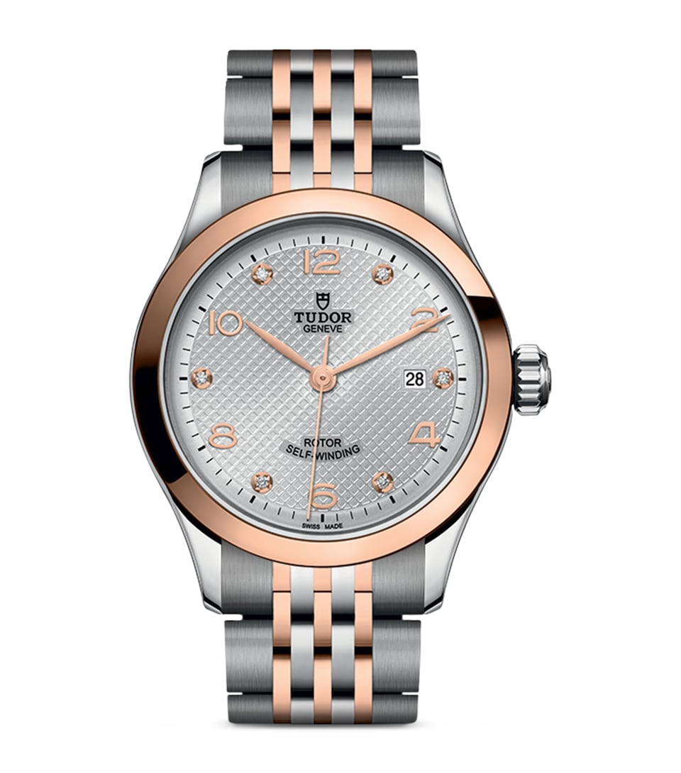 1926 Stainless Steel, Rose Gold and Diamond Watch 28mm